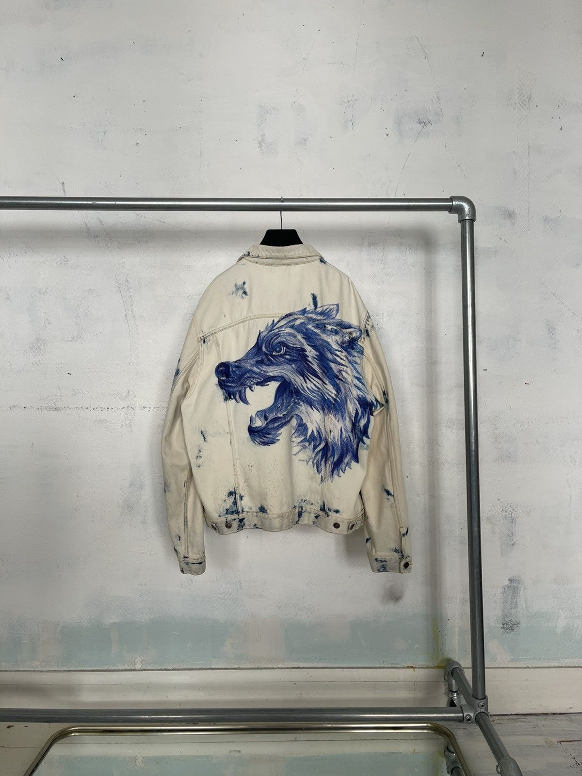 Gucci Gucci Wolf Printed Denim Jacket Size US XXL / EU 58 / 5 - 3 Thumbnail