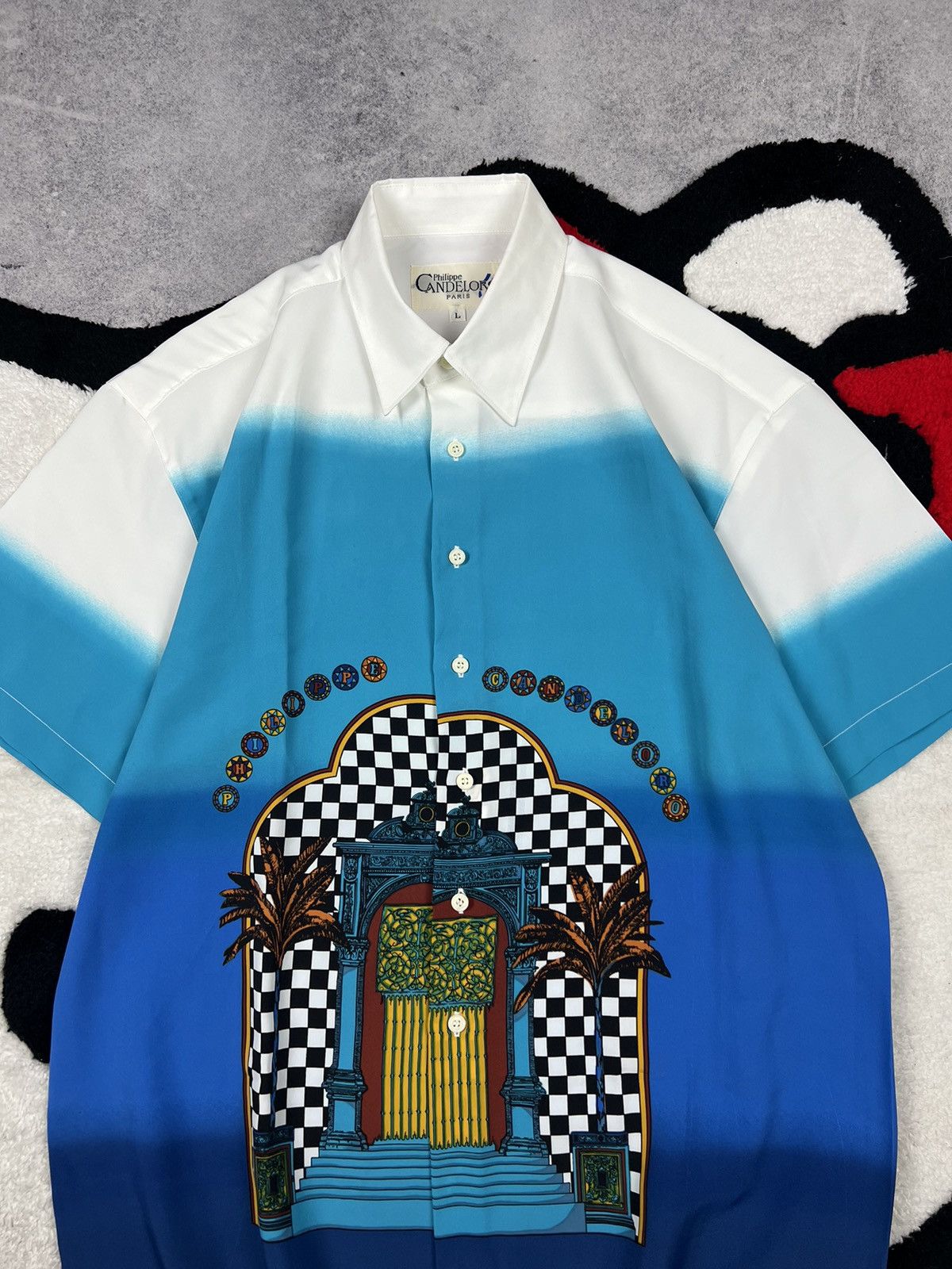 Japanese Brand Vintage Philippe Candeloro Paris Old Money Hawaiian Shirt Size US L / EU 52-54 / 3 - 4 Thumbnail
