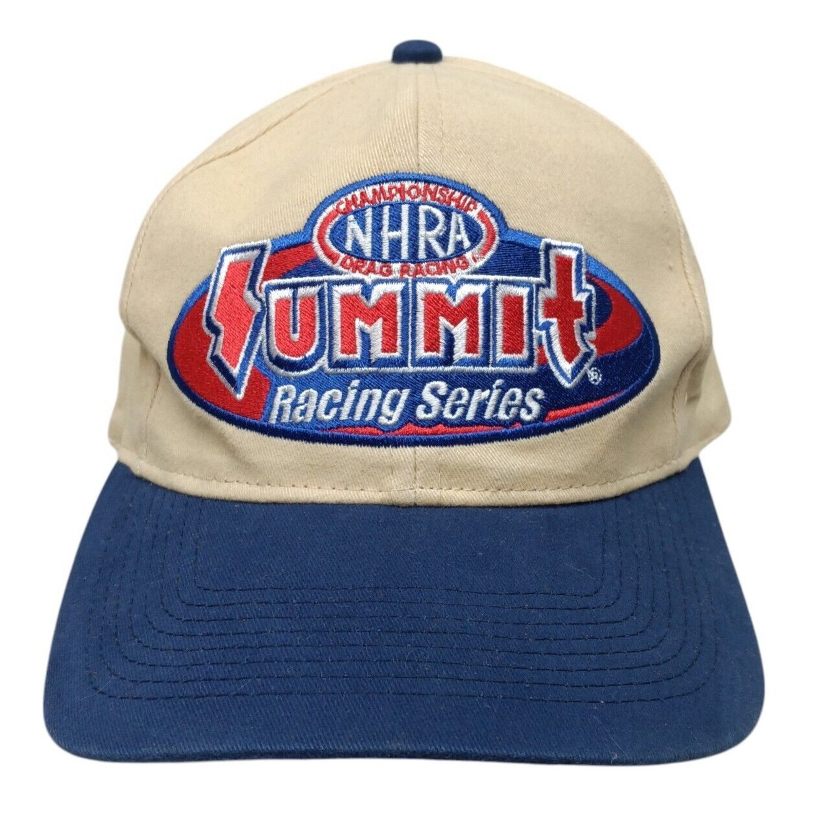 Thrasher NHRA Summit Tan & Blue Snapback Hat Racing Series Size ONE SIZE - 2 Thumbnail