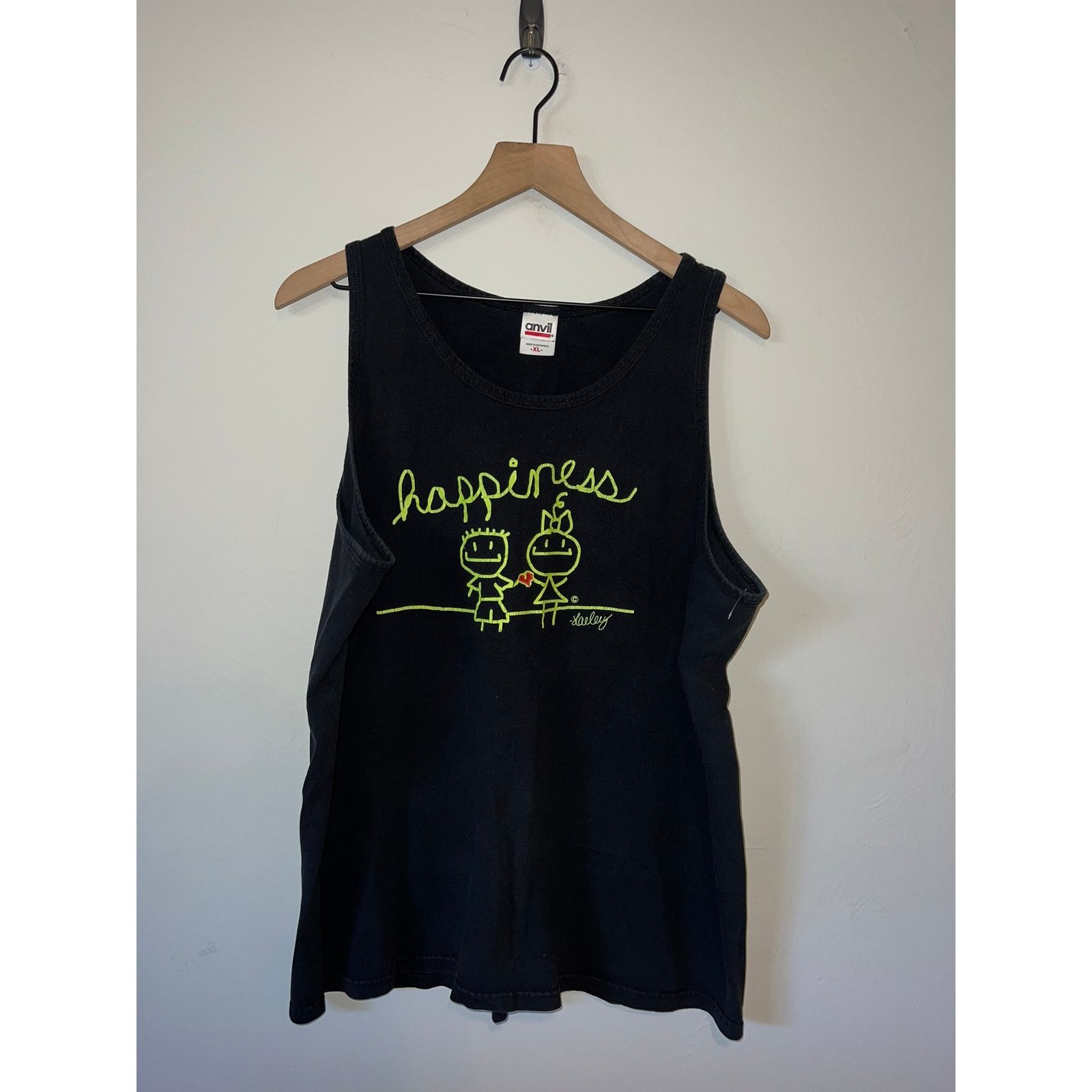 Anvil The Happiness Benefit Concert Shirt Black Tee Tank XL 2012 Size US XL / EU 56 / 4 - 1 Thumbnail