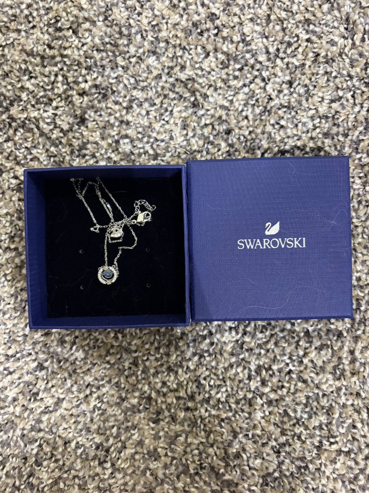 Swarovski Swarovski Crystal Blue Sparkling Dance Round Necklace Size ONE SIZE - 2 Thumbnail