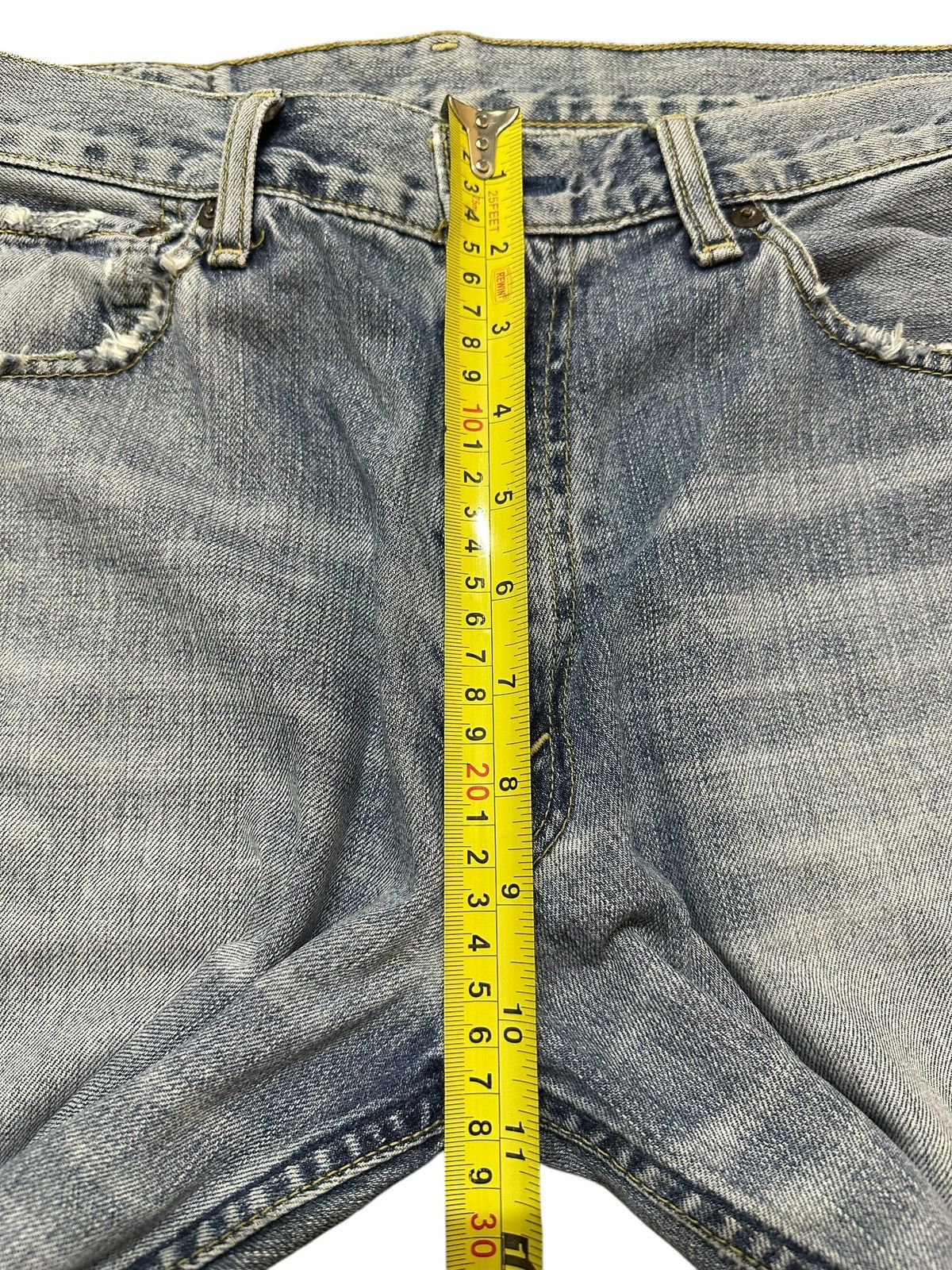Levi's Vintage 90s Levis 503 Blue Faded Wash Distress Baggy Jeans Size US 32 / EU 48 - 16 Thumbnail