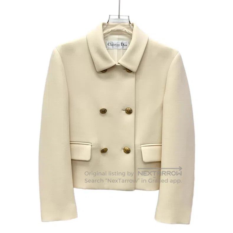 Dior Dior Beige wool lapel double-breasted long-sleeved suit Size M / US 6-8 / IT 42-44 - 1 Thumbnail