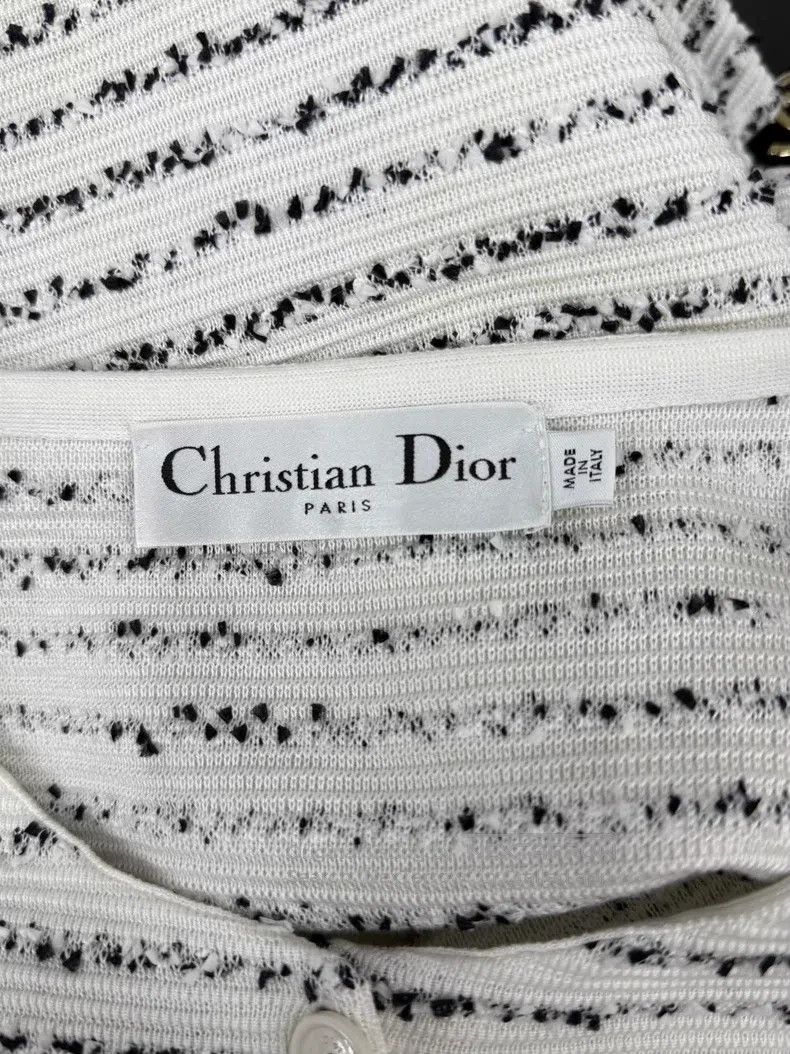 Dior Dior Black and white colour-block knitted cardigan coat Size S / US 4 / IT 40 - 4 Thumbnail