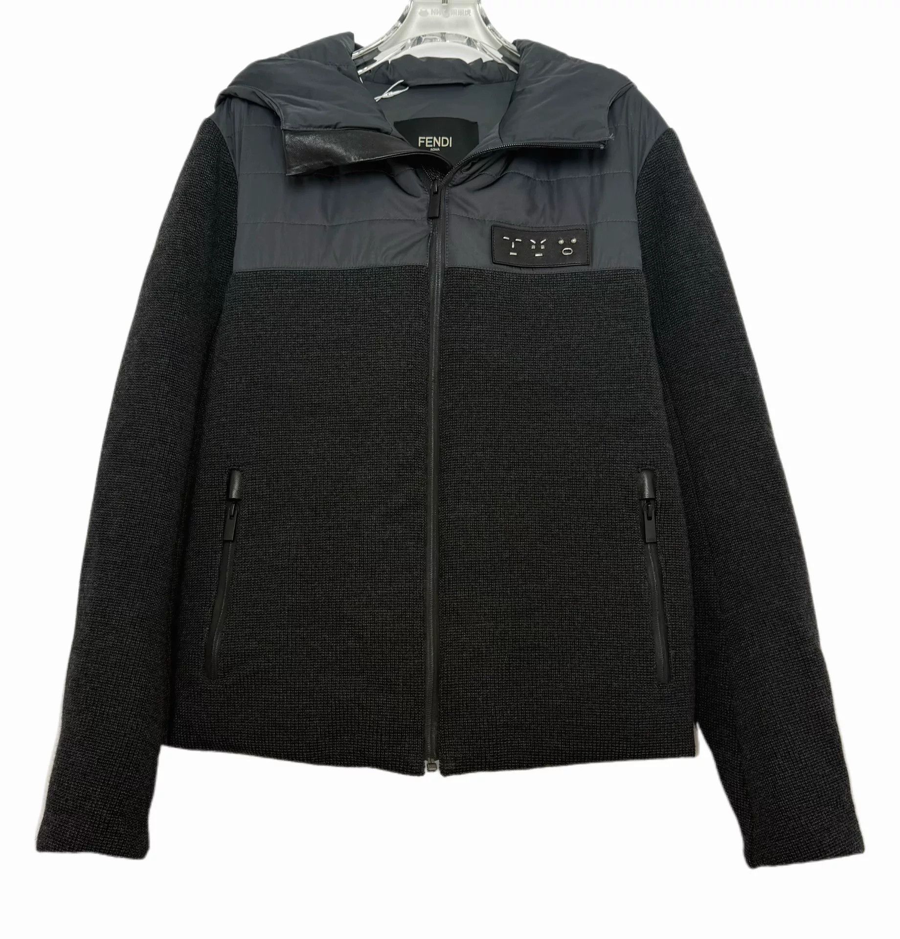 fendi gray down jacket size 44