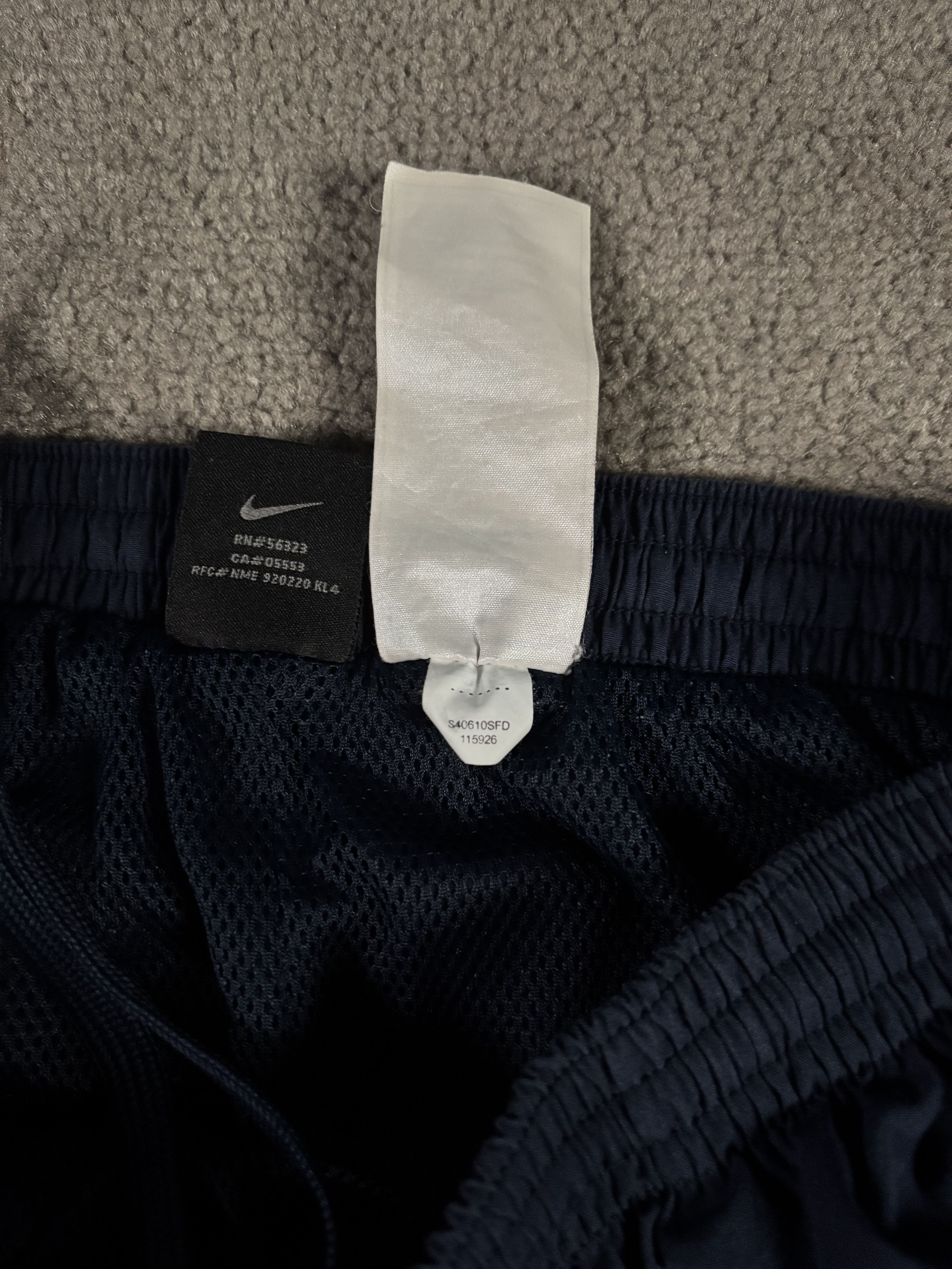 Nike Nike XL Navy Blue Vintage Logo Long Adjustable Shorts Size US 34 / EU 50 - 5 Thumbnail