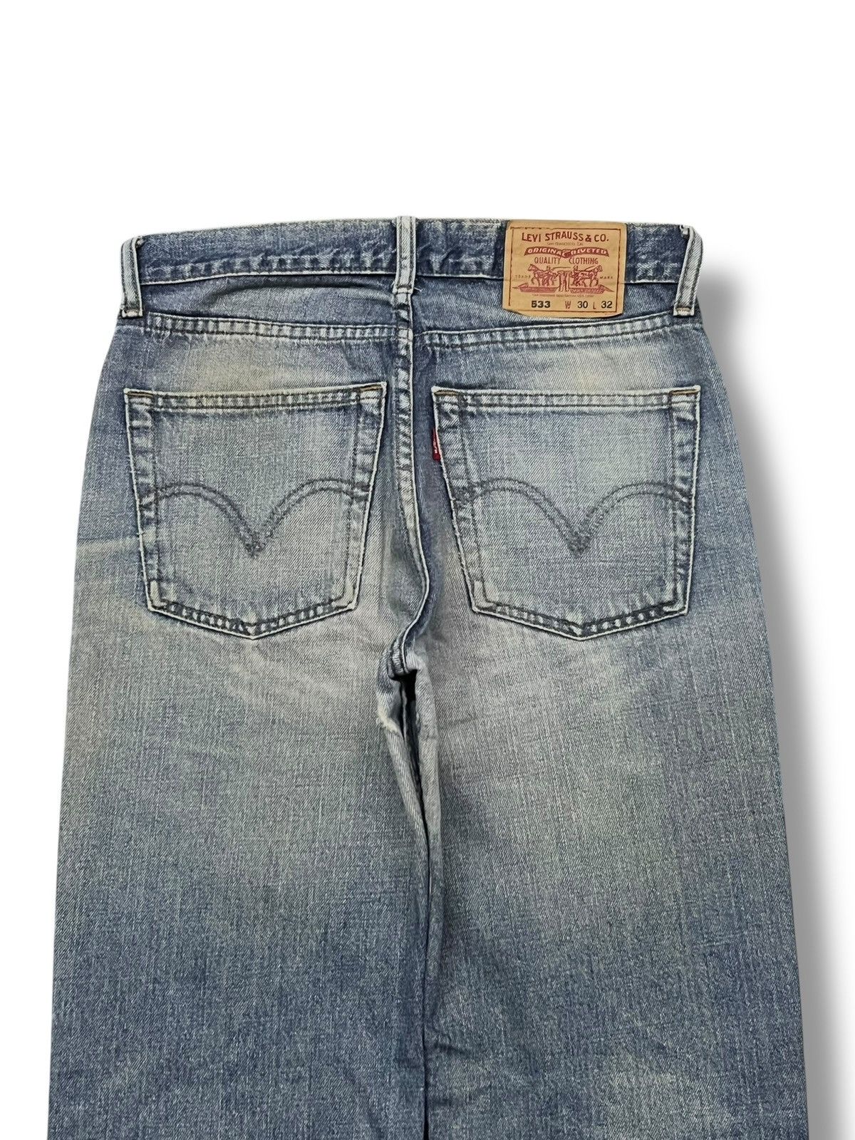 Levi's Vintage Y2K Levi’s 533 - Faded Mud Wash, Distressed Denim Size US 30 / EU 46 - 5 Thumbnail