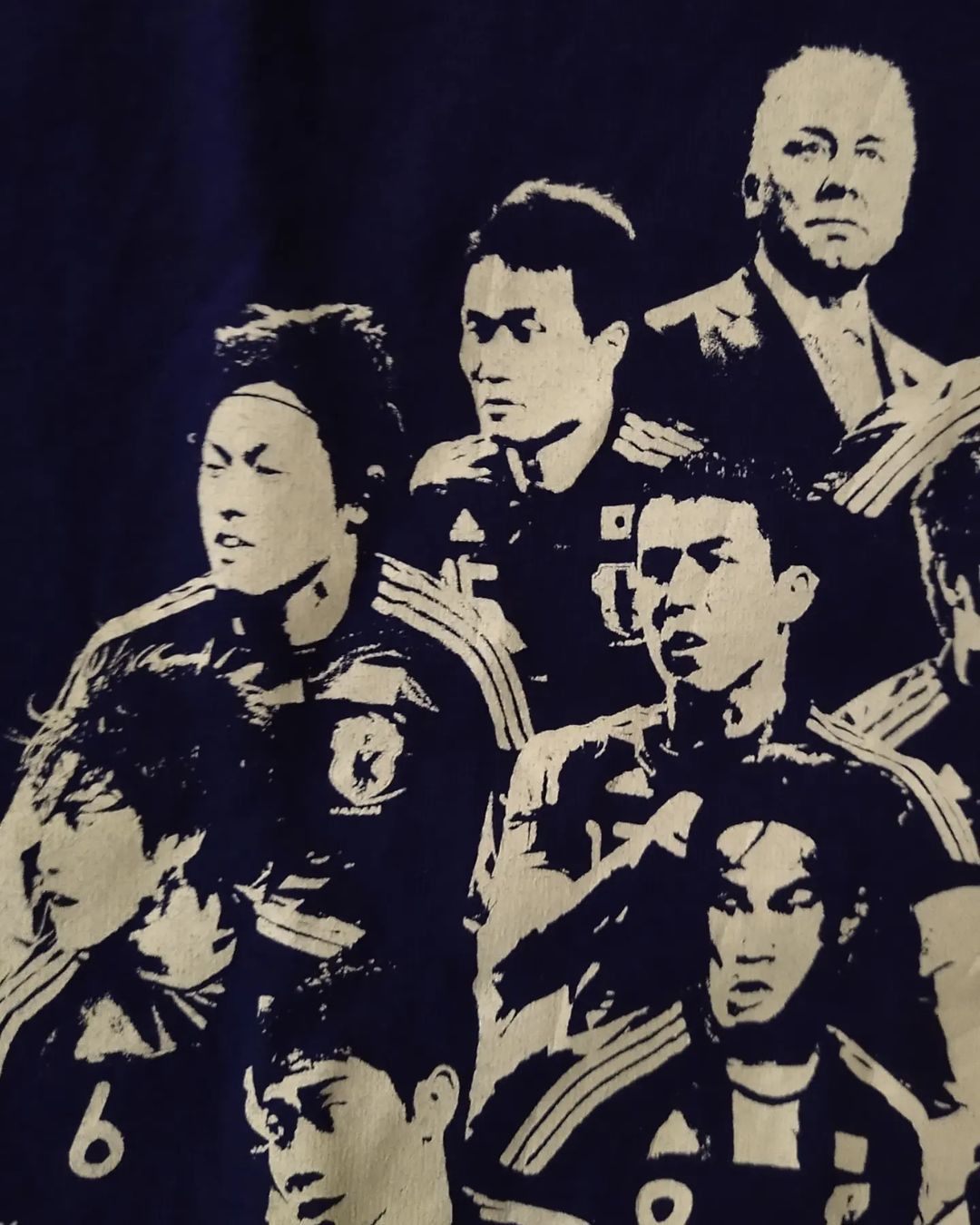 Adidas × Japanese Brand Japan National Team Big Print Samurai Blue Tees Size US L / EU 52-54 / 3 - 3 Thumbnail