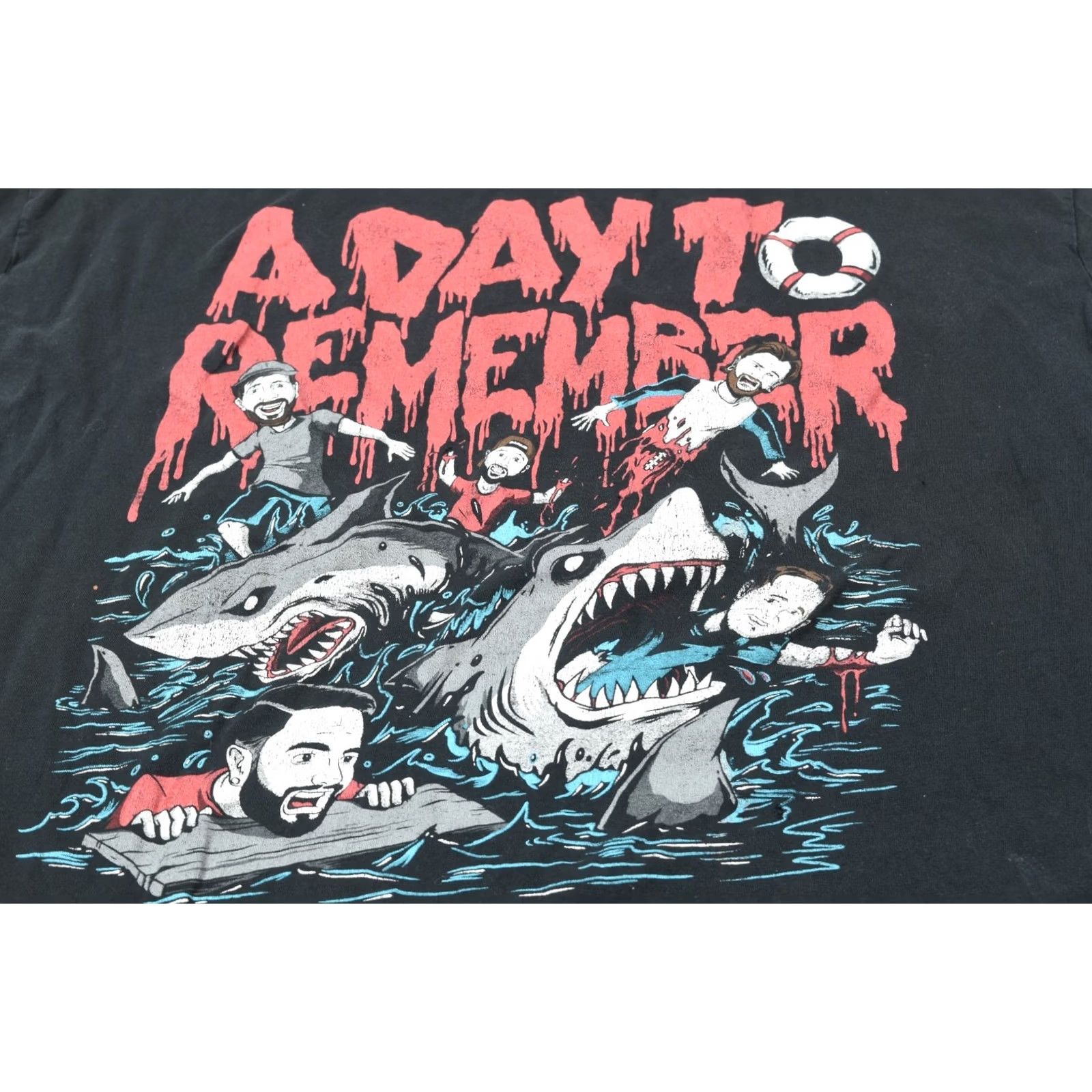Vintage VINTAGE A Day to Remember Shark Week T-Shirt Mens 2XL Black Short Sleeve Y2K Size US XXL / EU 58 / 5 - 6 Thumbnail