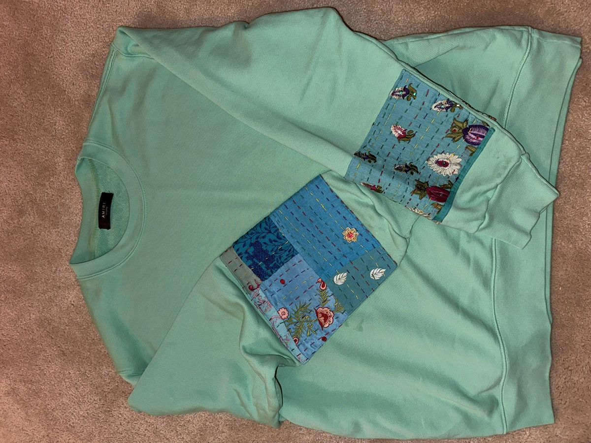 Amiri Amiri quilted art patch crewneck sweater Size US XXL / EU 58 / 5 - 12 Thumbnail