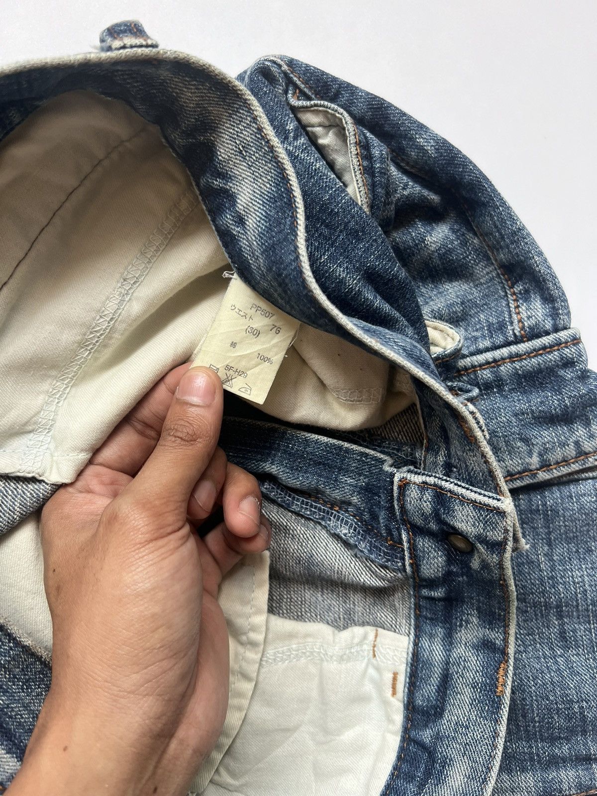 Big John Vintage Big John Denim Cargo Pants Size US 29 - 6 Thumbnail