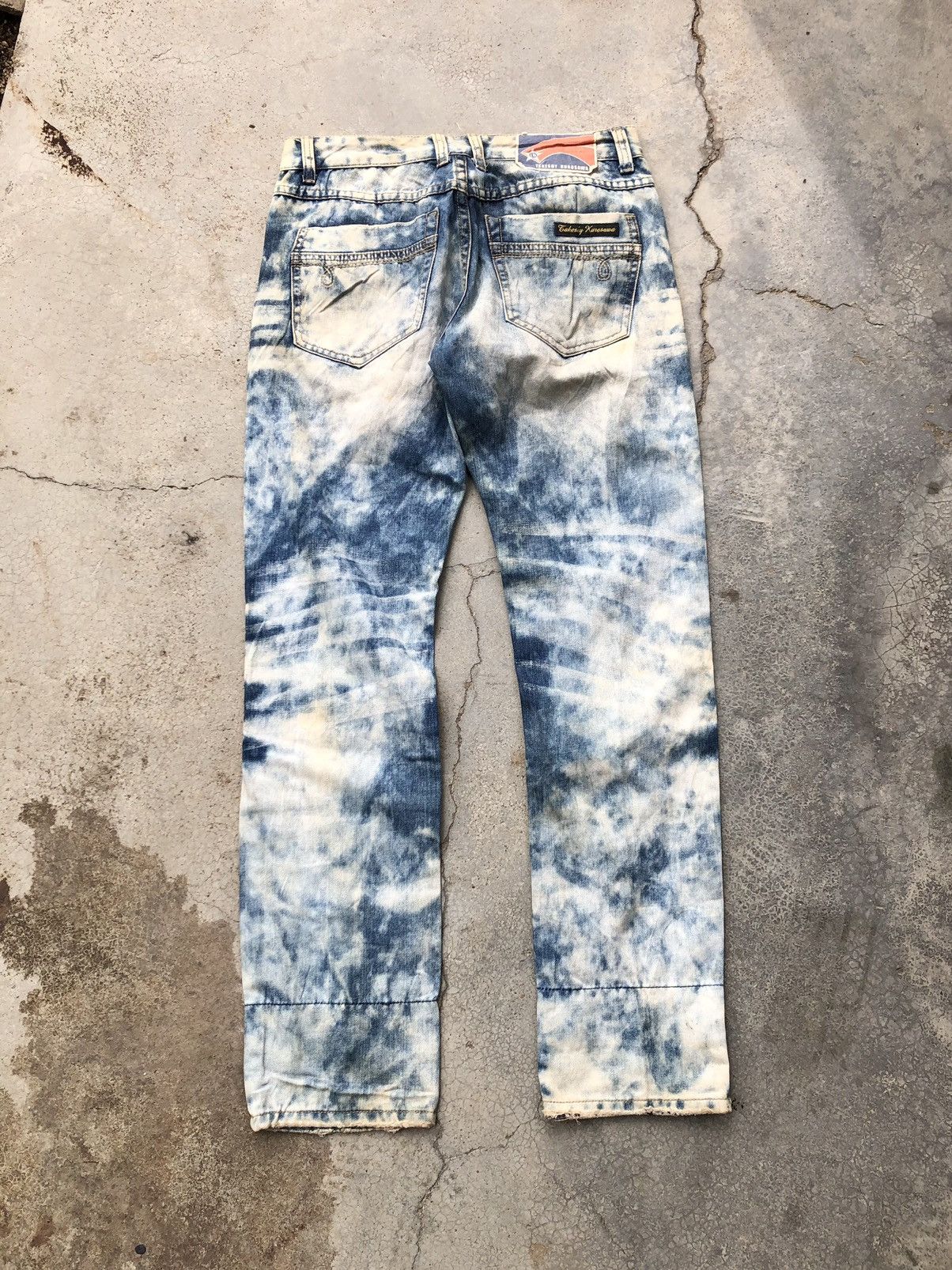 Japanese Brand BLEACHED⚡️⚡️TAKESHY KUROSAWA DISTRESSED DENIM Size US 31 - 8 Thumbnail