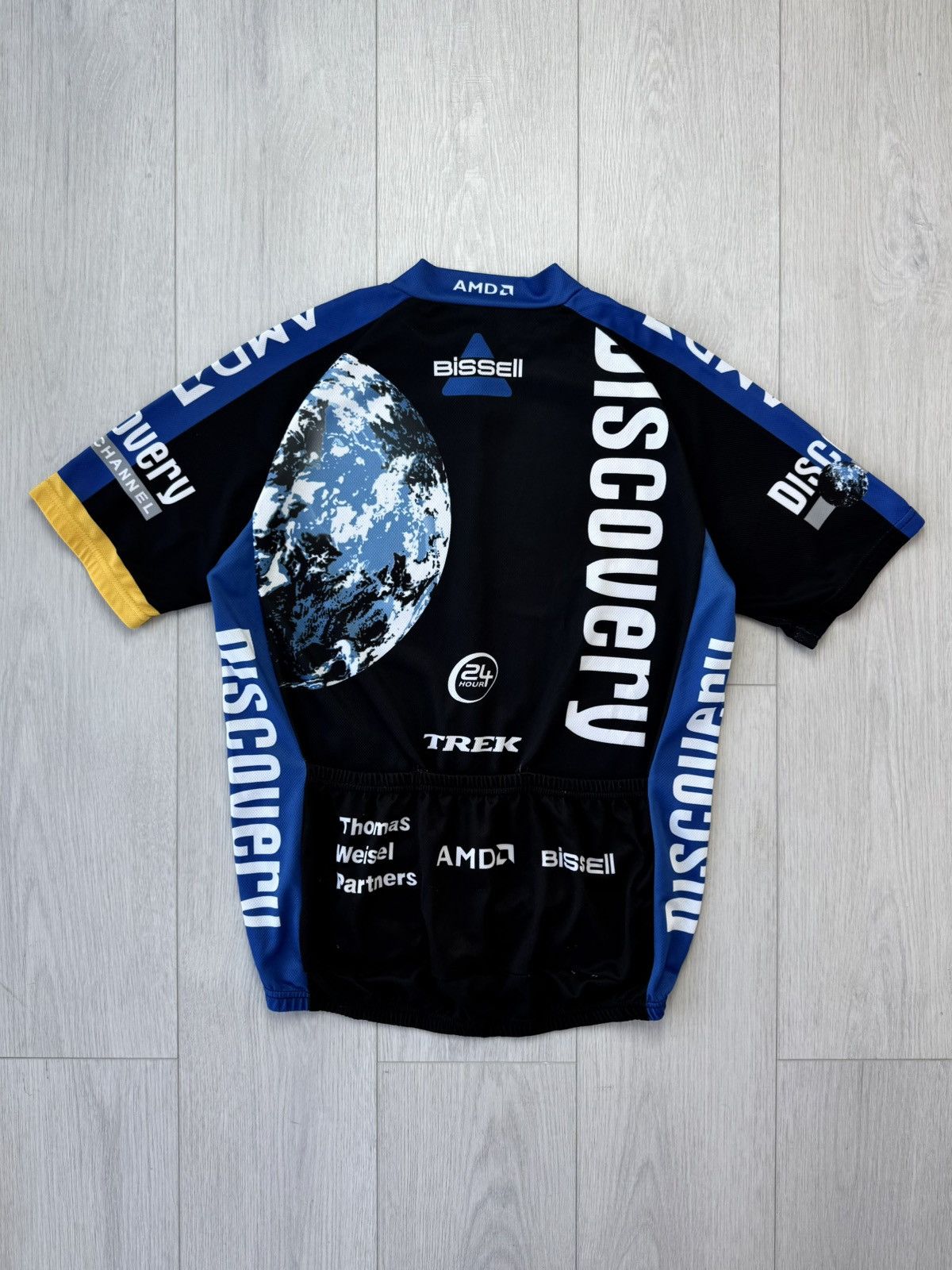 Other Vintage Discovery Channel Cycling Jersey 2007 Trek Final Y2K Size US L / EU 52-54 / 3 - 2 Thumbnail