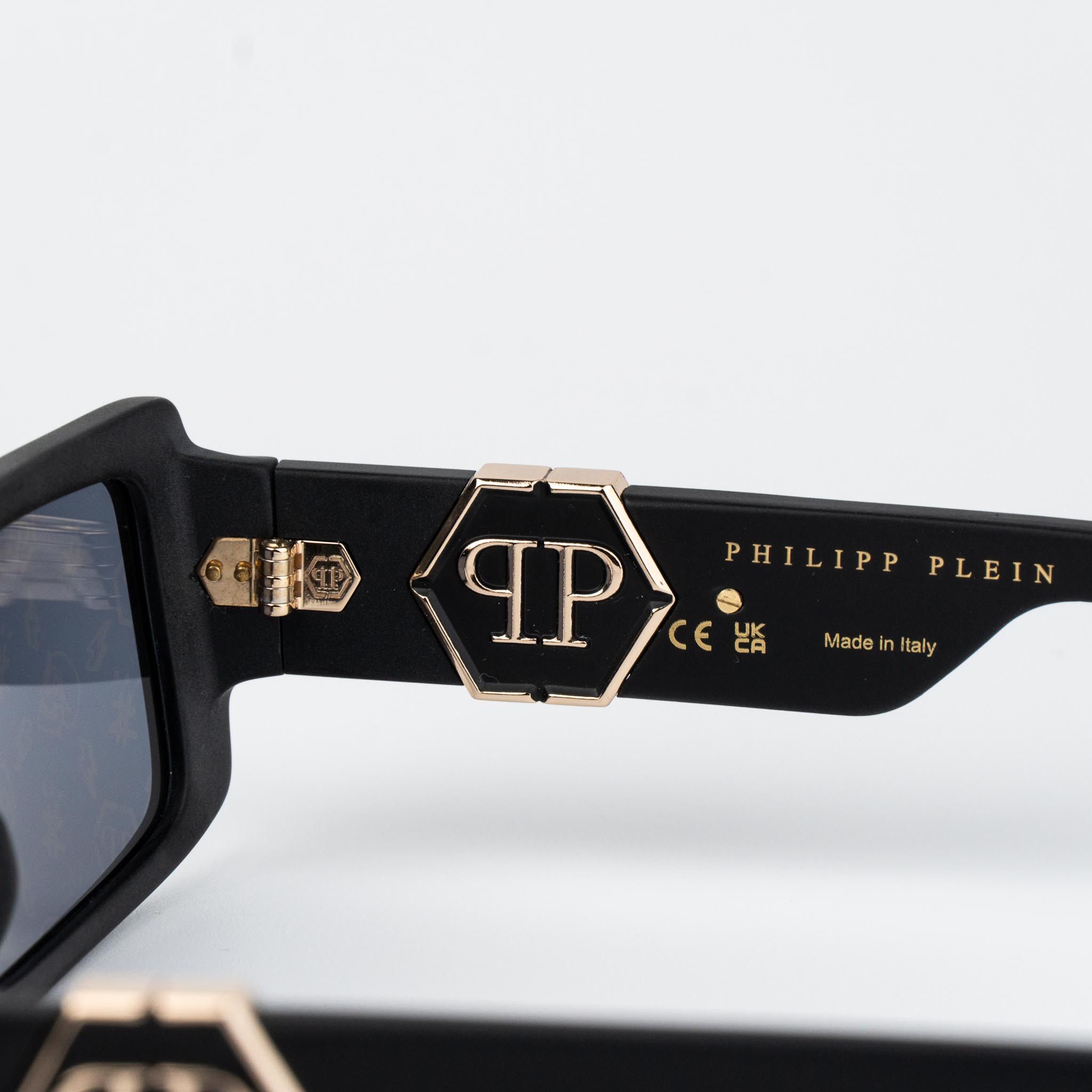 Philipp Plein Philipp Plein Sunglasses Rectangle SPP003M 703L AUTHENTIC Size ONE SIZE - 8 Thumbnail