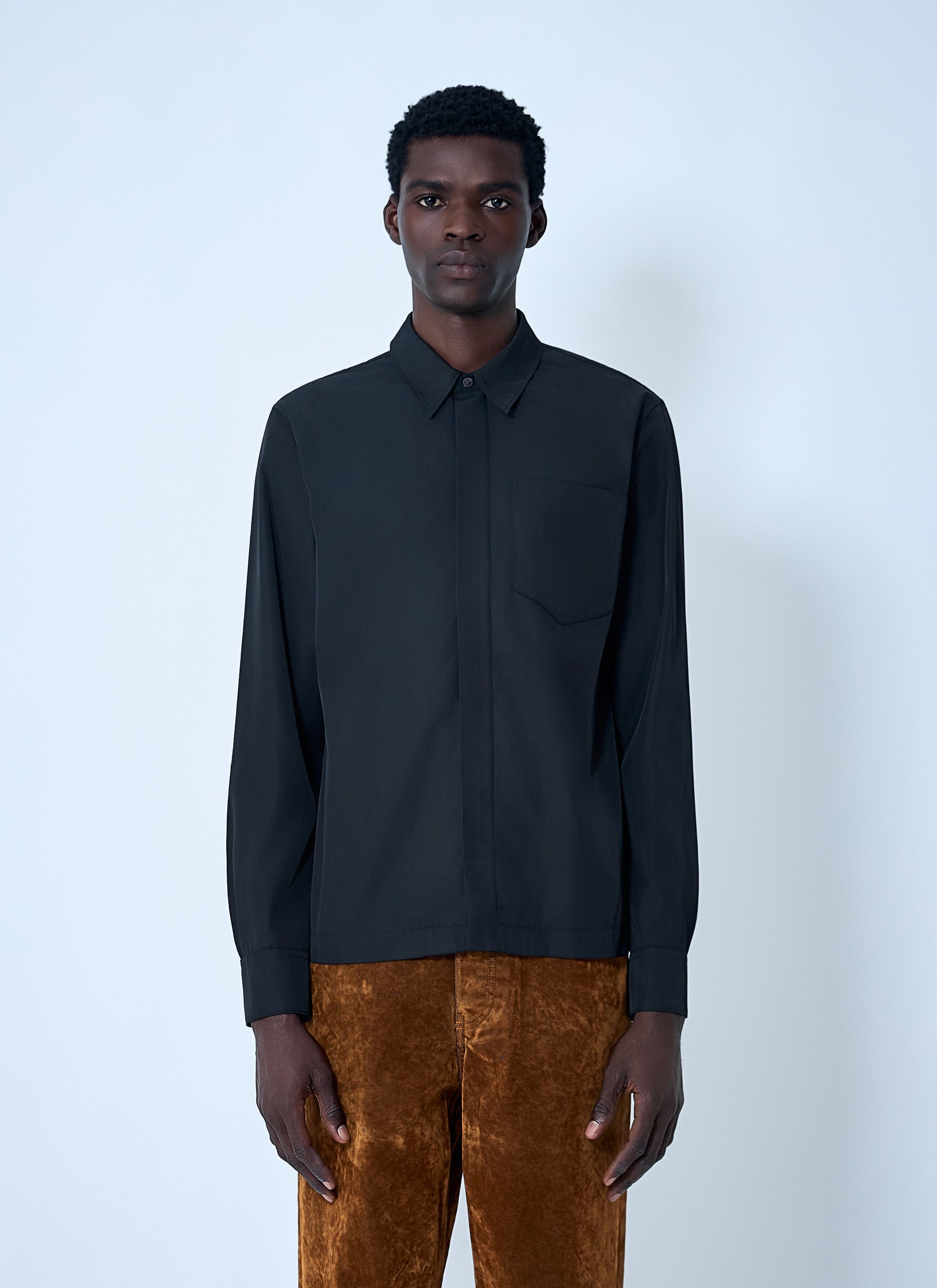 Dries Van Noten Nylon Shirt Size US S / EU 44-46 / 1 - 1 Thumbnail