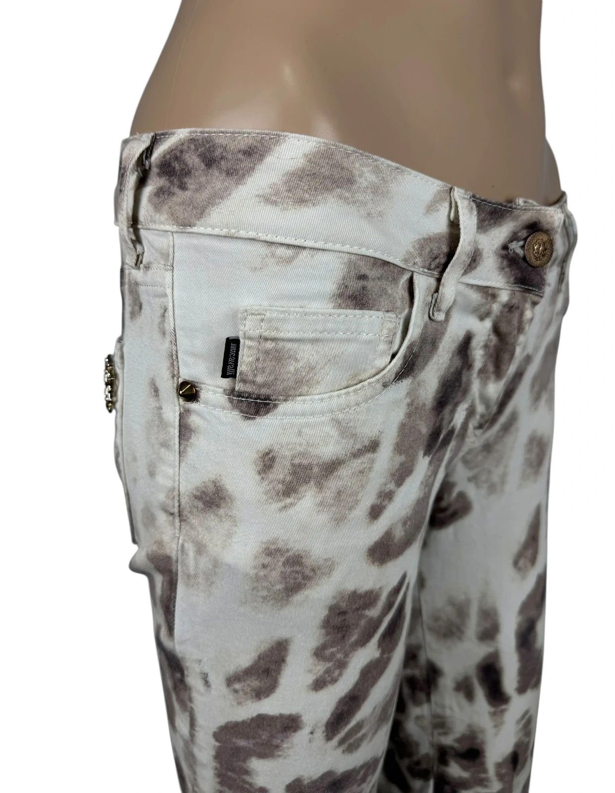 Just Cavalli Just Cavalli Skinny Printed Pants Crop size 27 Size 27" / US 4 / IT 40 - 6 Thumbnail