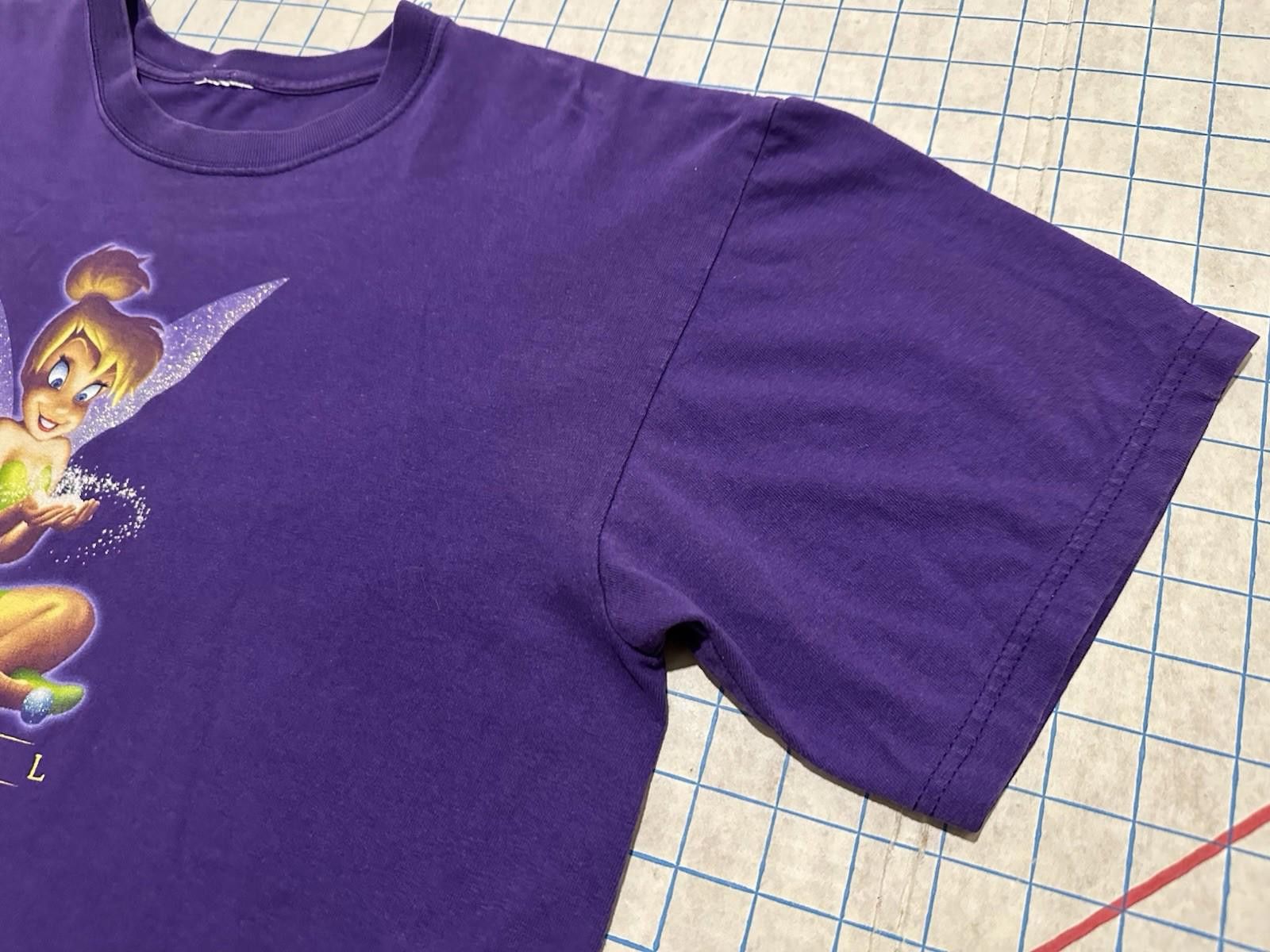 Disney Vintage 90s Disney Tinkerbell Tink Tee Purple Boxy Fit 22x22 Size US L / EU 52-54 / 3 - 5 Thumbnail