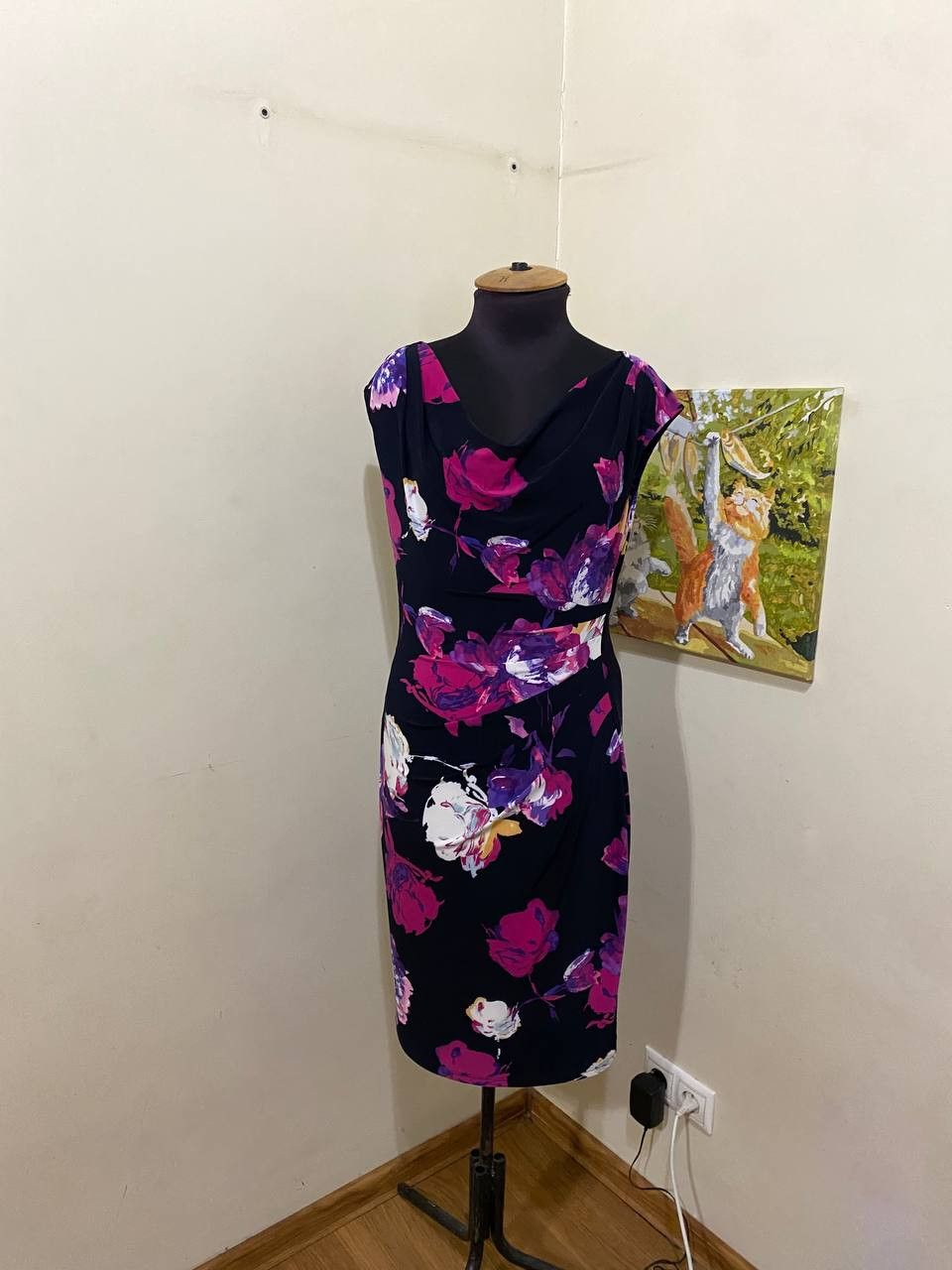 Lauren Ralph Lauren Lauren Ralph Lauren Floral Print Cap Sleeves Sheath Dress Size XL / US 12-14 / IT 48-50 - 1 Thumbnail