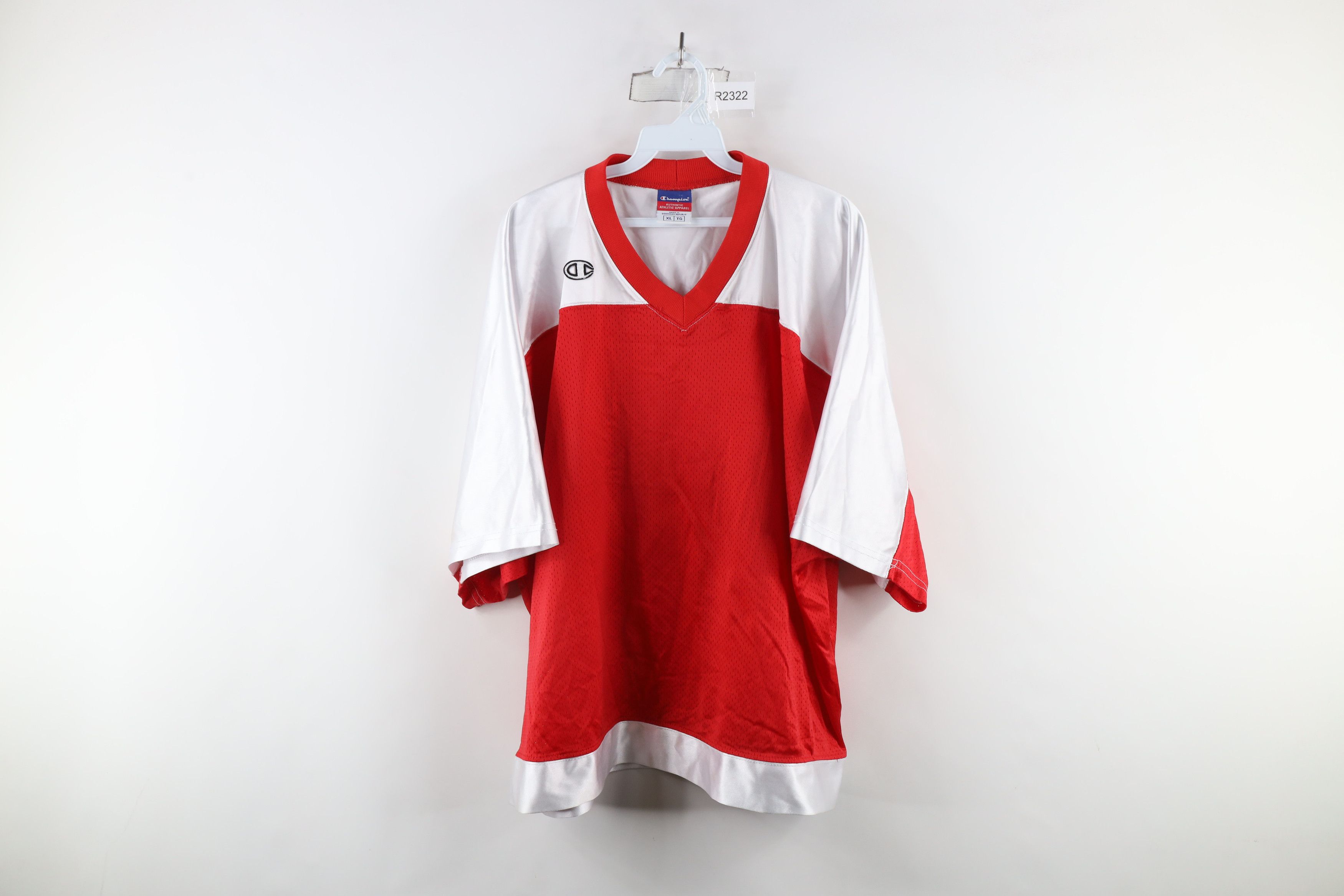 Champion Vintage 90s Champion Mesh Basketball Jersey Warm Up T-Shirt Size US XL / EU 56 / 4 - 1 Thumbnail