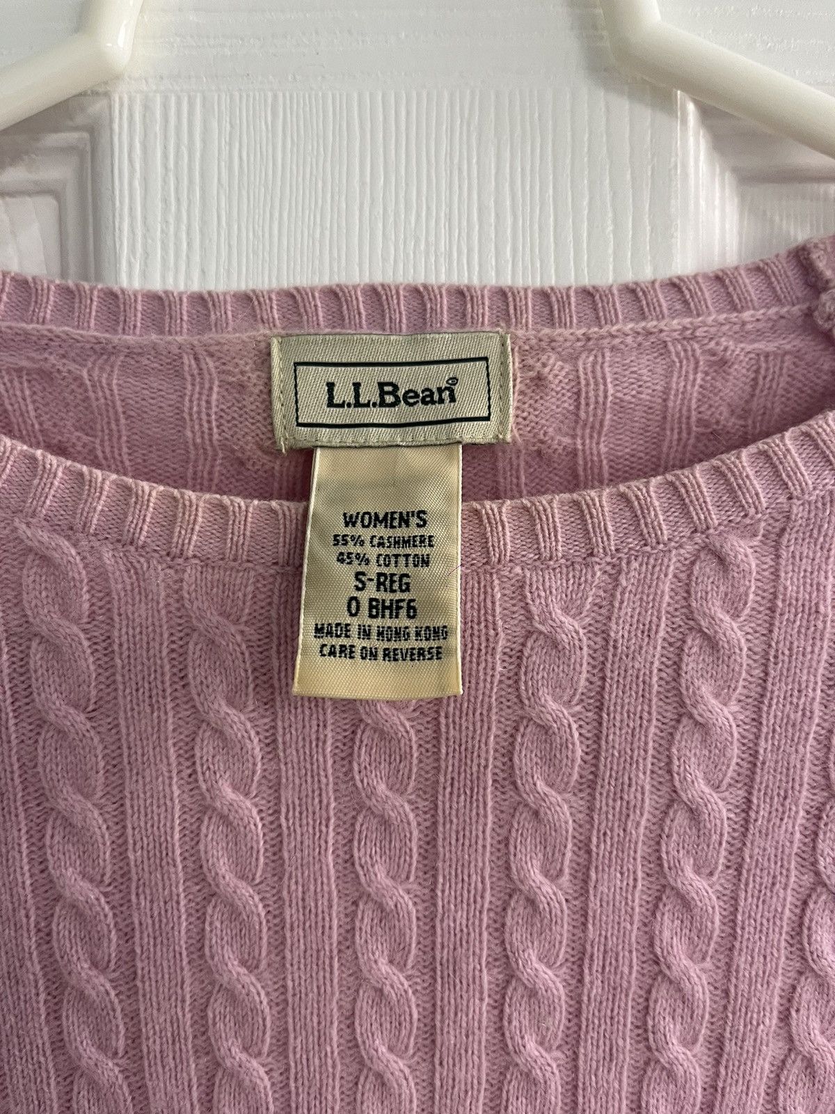 L.L. Bean Vintage L.L.Bean Pink Cashmere Sweater Size S / US 4 / IT 40 - 3 Thumbnail