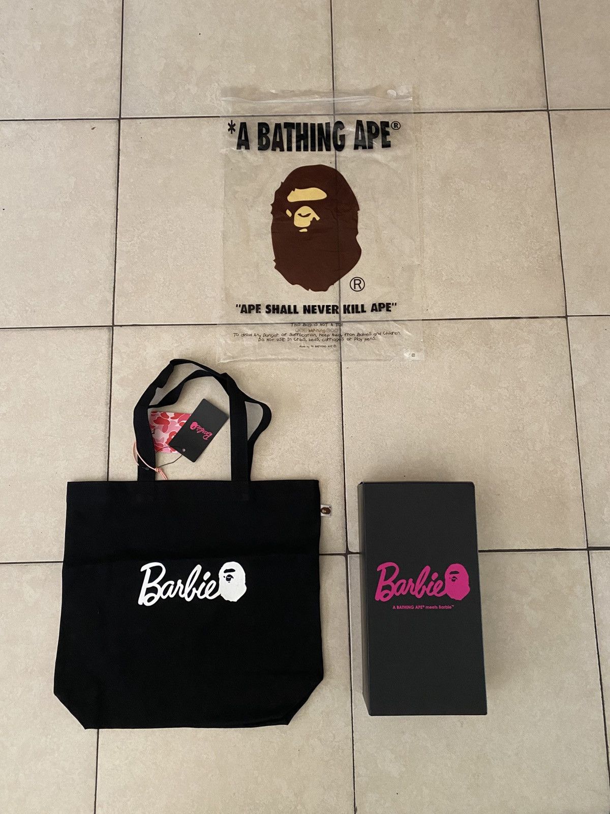 Bape A Bathing Ape (Bape) x Mattel Barbie Doll Size ONE SIZE - 3 Thumbnail