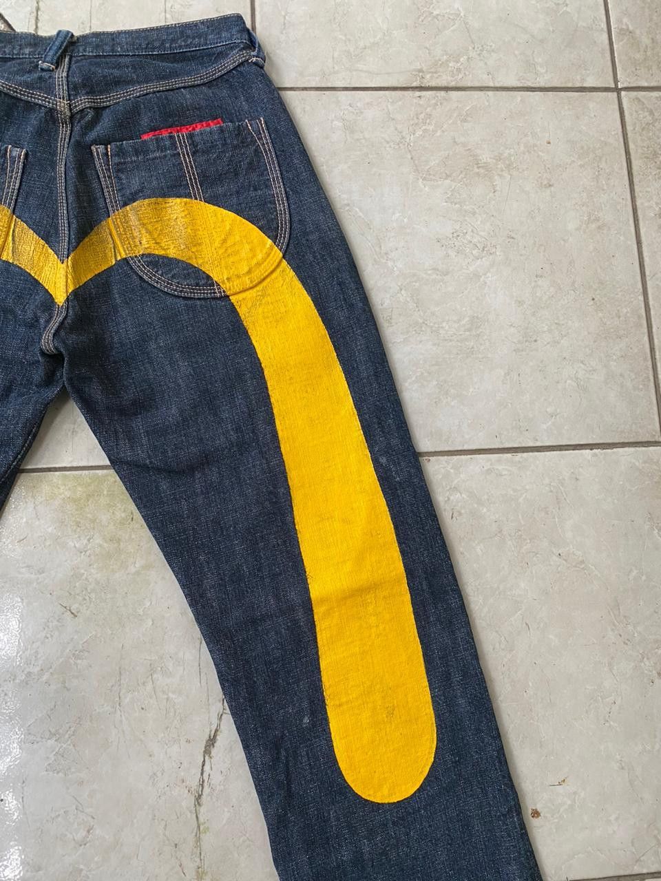 Evisu Evisu Daicock Big Logo Yellow by Yamane Guaranteed Size US 32 / EU 48 - 3 Thumbnail