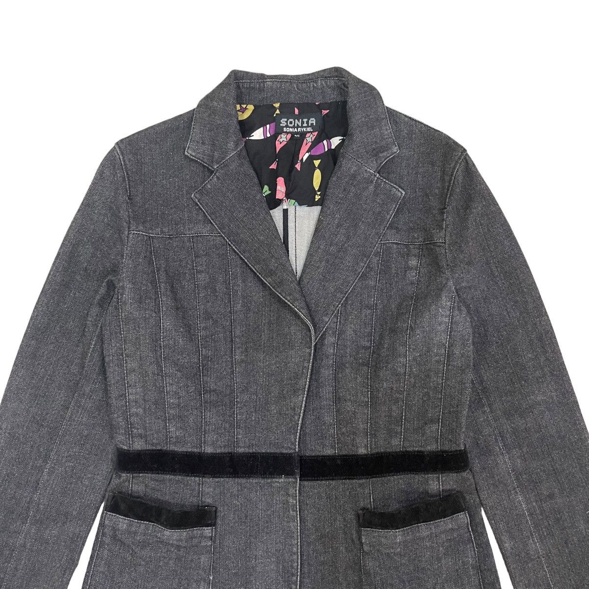 Designer × Sonia Rykiel Vintage Sonia Rykiel Button Jacket Size S / US 4 / IT 40 - 7 Thumbnail