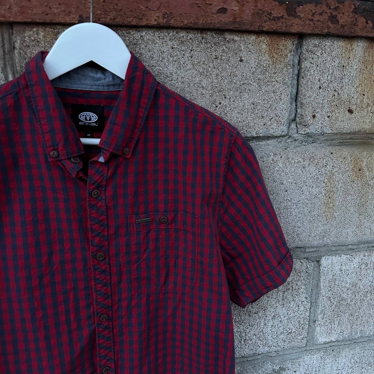 Santa Cruz Skateboards VTG Animal Checkered Shirt Button Up Size M 00s UsA Size US M / EU 48-50 / 2 - 4 Thumbnail