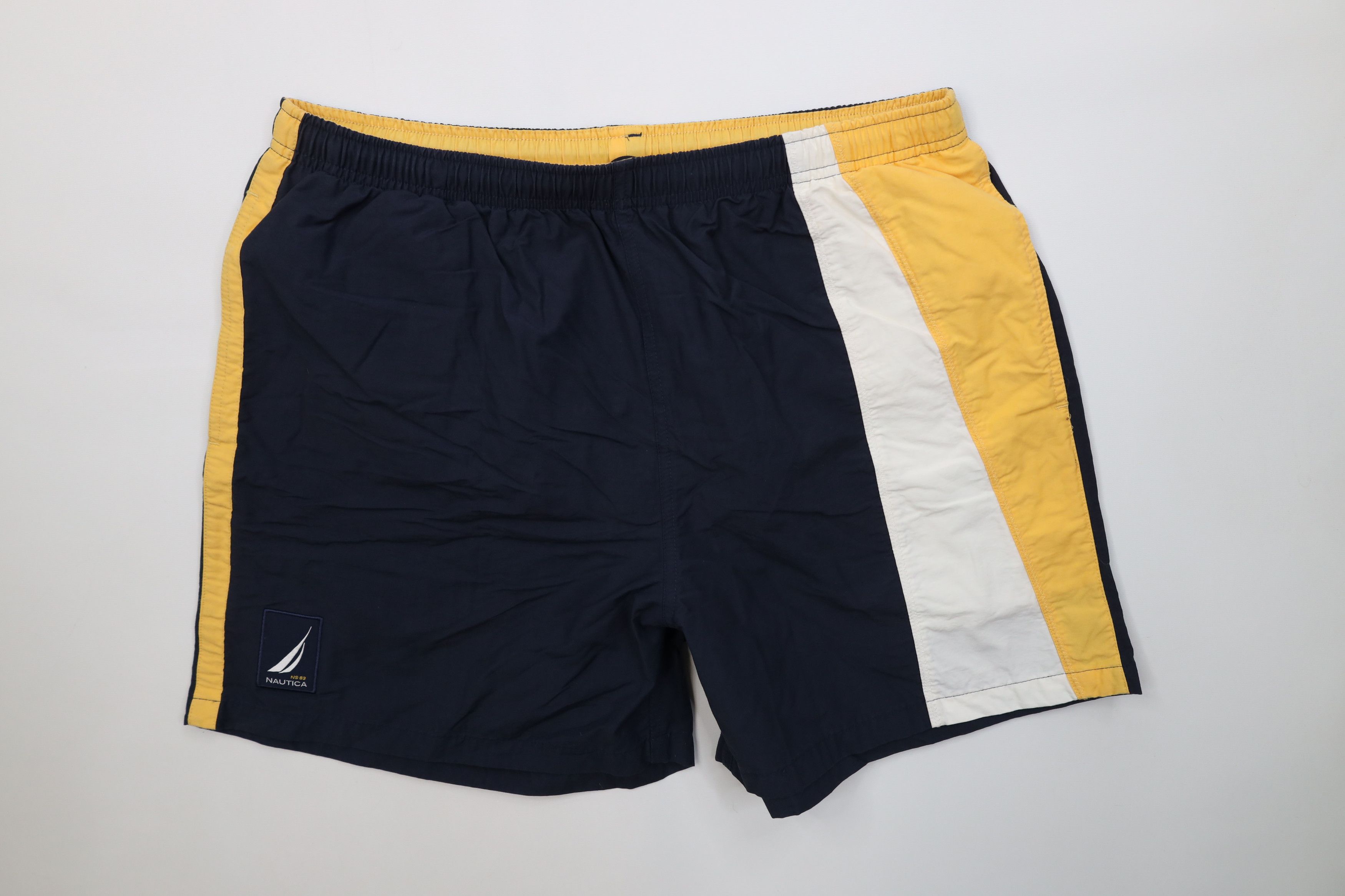 Nautica Vintage 90s Nautica Lined Above Knee Shorts Swim Trunks Size US 34 / EU 50 - 1 Thumbnail