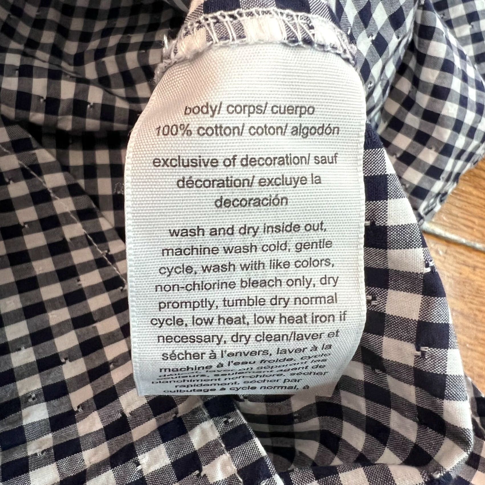 Tommy Hilfiger Tommy Hilfiger Women’s Button-Up Shirt Short Sleeves Blue Check 100% Cotton XS Regular Shirt Adult Womens TS Hilfiger Logo Pockets Casual Shirt Size XS / US 0-2 / IT 36-38 - 6 Thumbnail