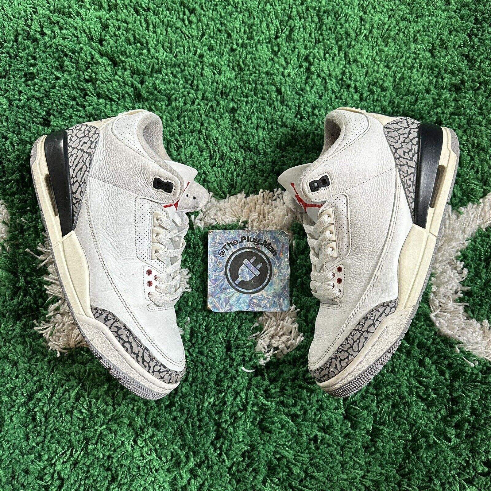 Pre-owned Jordan Brand 3 Retro Mid White Cement Reimagined Shoes