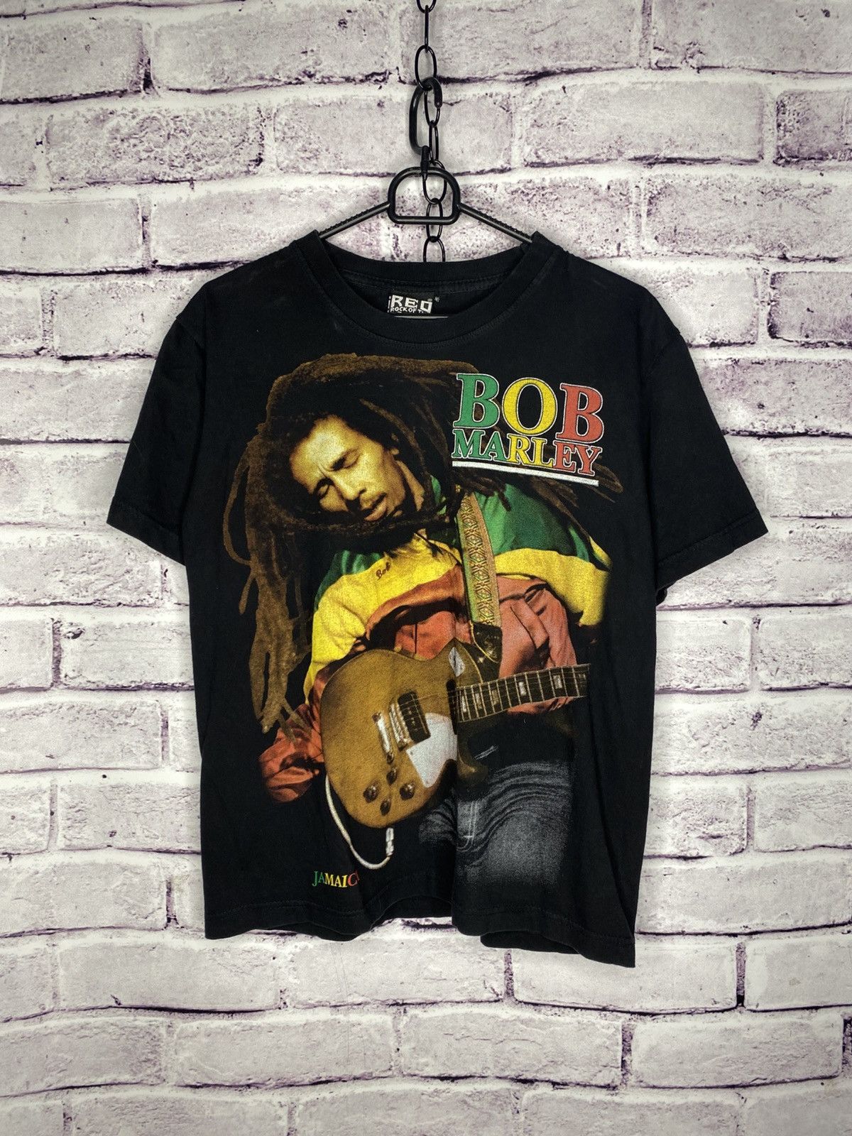 Bob Marley Men's Vintage T-Shirt 90s Bob Marley Rasta Rap Tee Size US M / EU 48-50 / 2 - 1 Thumbnail