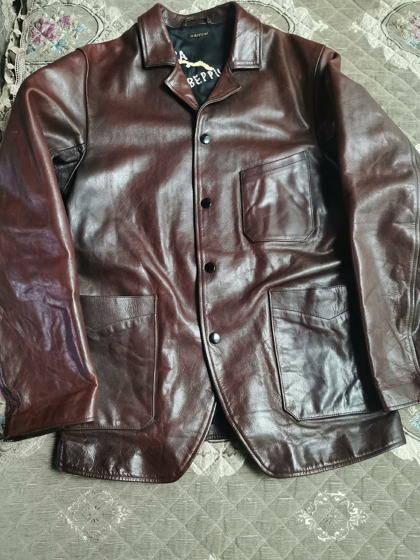 Kapital Kapital Distressed Black Leather Jacket Size US M / EU 48-50 / 2 - 1 Thumbnail