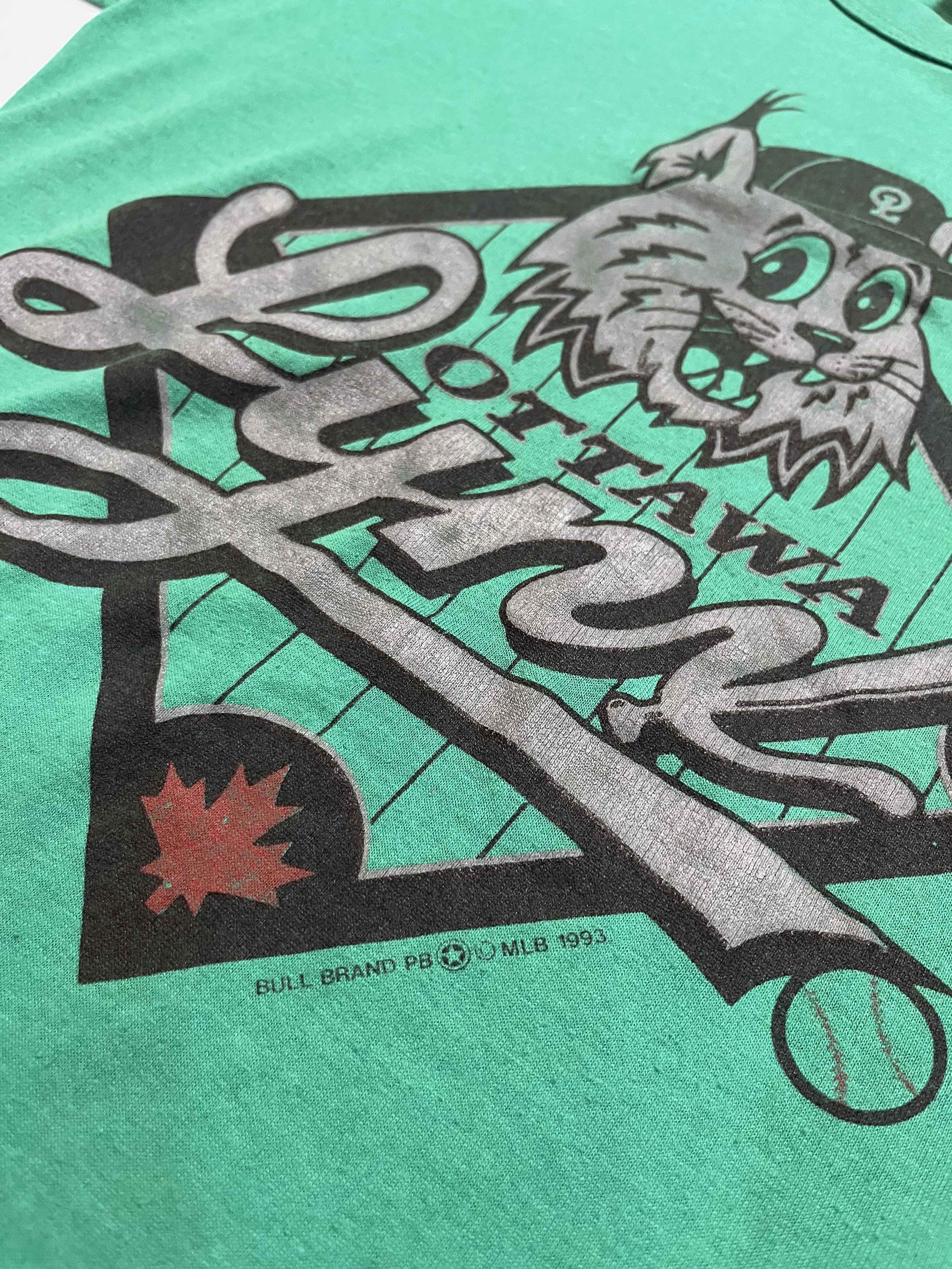 Vintage Vintage 1993 Ottawa Lynx Minor League Baseball T-Shirt Size US S / EU 44-46 / 1 - 4 Thumbnail