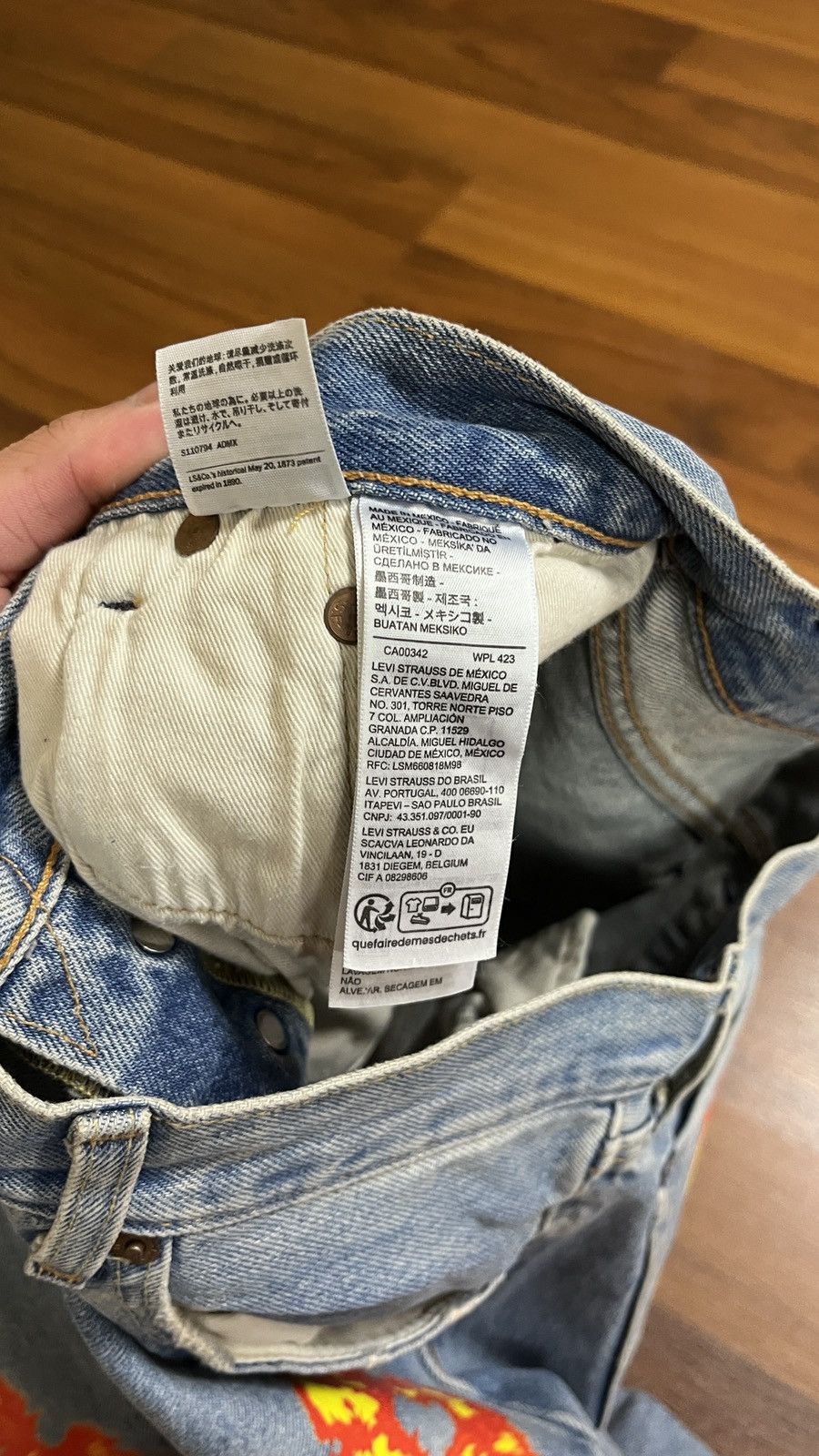 DENIM TEARS Denim Tears Offset Light wash Jeans 36x34 Size US 36 / EU 52 - 3 Thumbnail