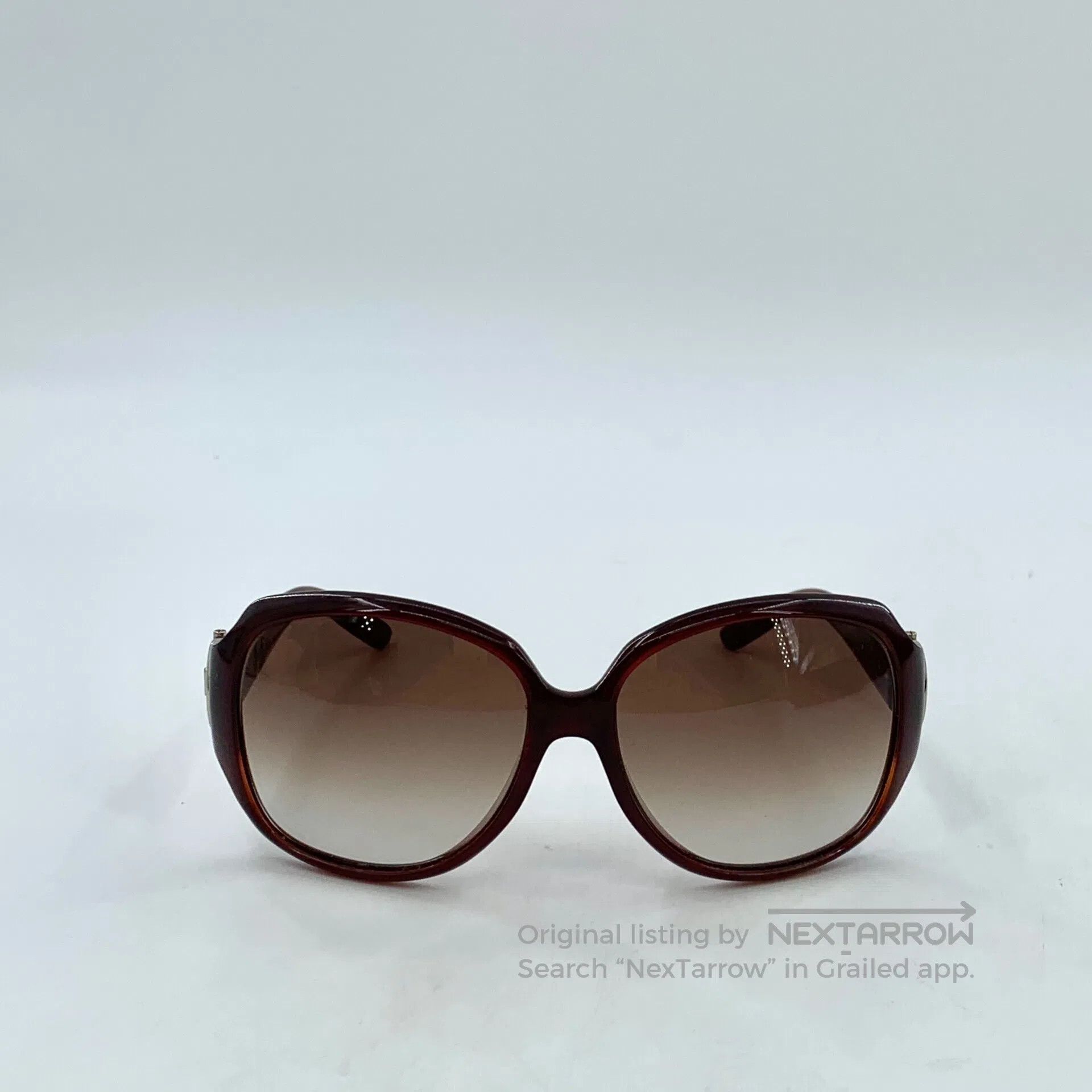 Gucci Guicci Brown Round Sunglasses| Size ONE SIZE - 1 Thumbnail