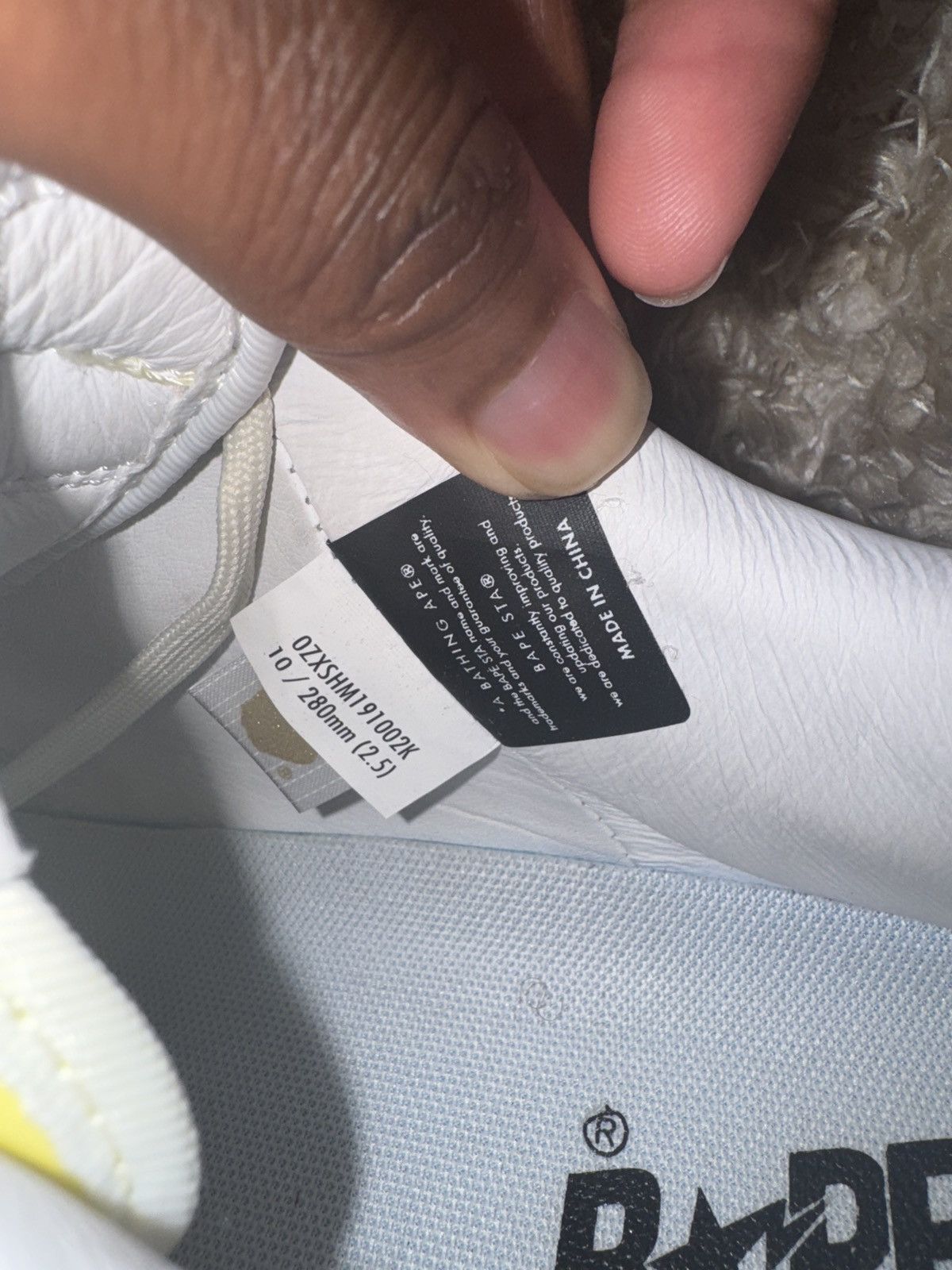Bape BAPESTA 'BEIGE' SSENSE EXCLUSIVE Size US 10 / EU 43 - 7 Thumbnail