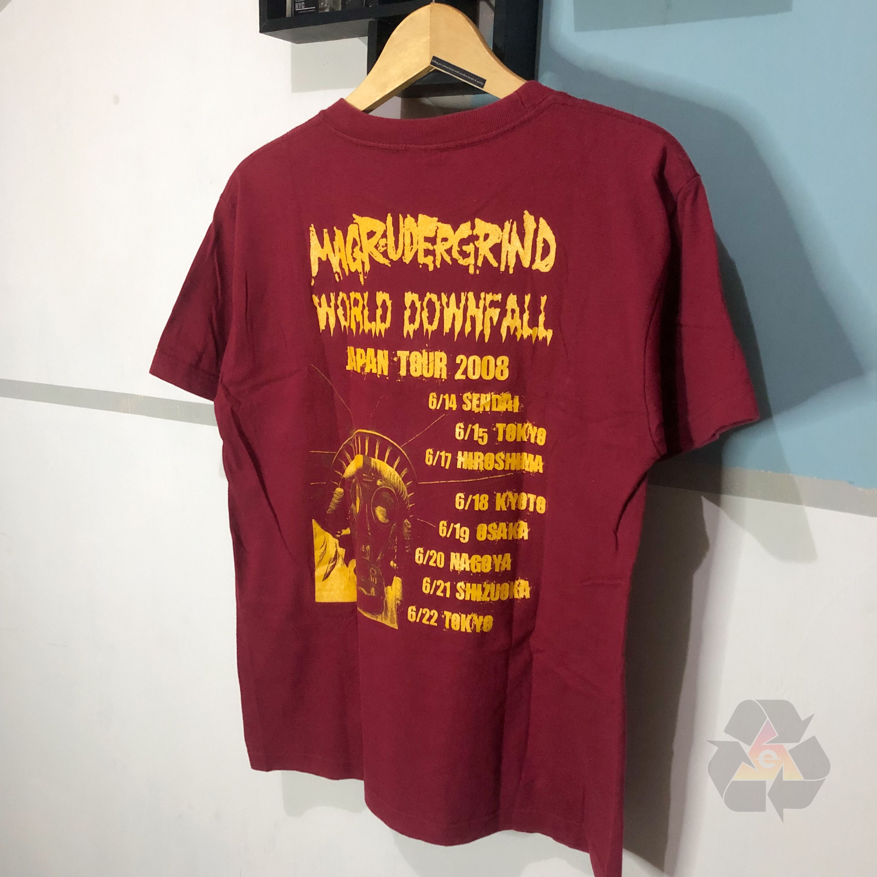 Band Tees Magrudergrind World Downfall Japan Tour 2008 T-Shirt Size US M / EU 48-50 / 2 - 10 Thumbnail