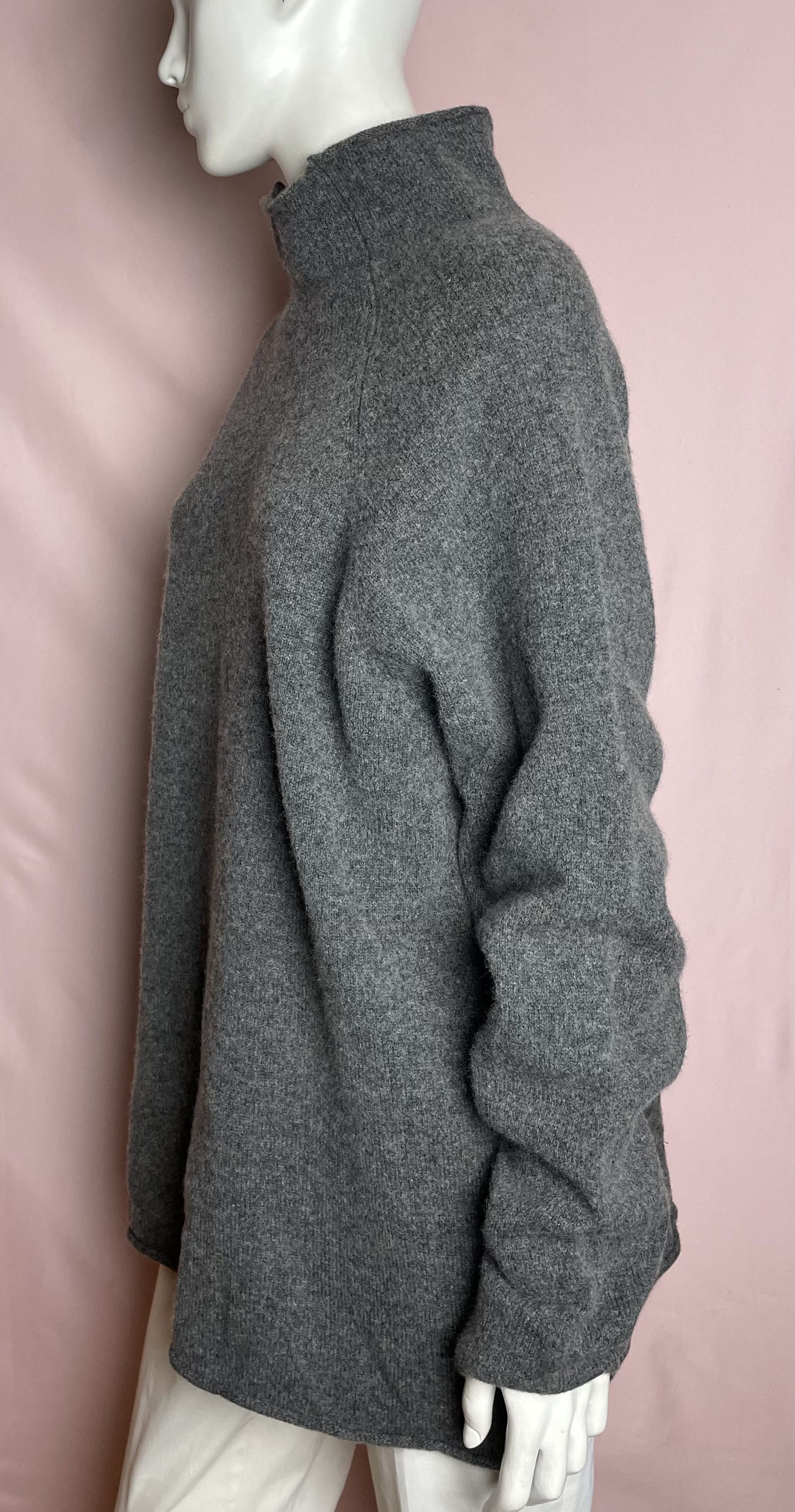 Other ERIBE Corry Gray Raglan Sweater Virgin Lambswool Size L Size L / US 10 / IT 46 - 6 Thumbnail