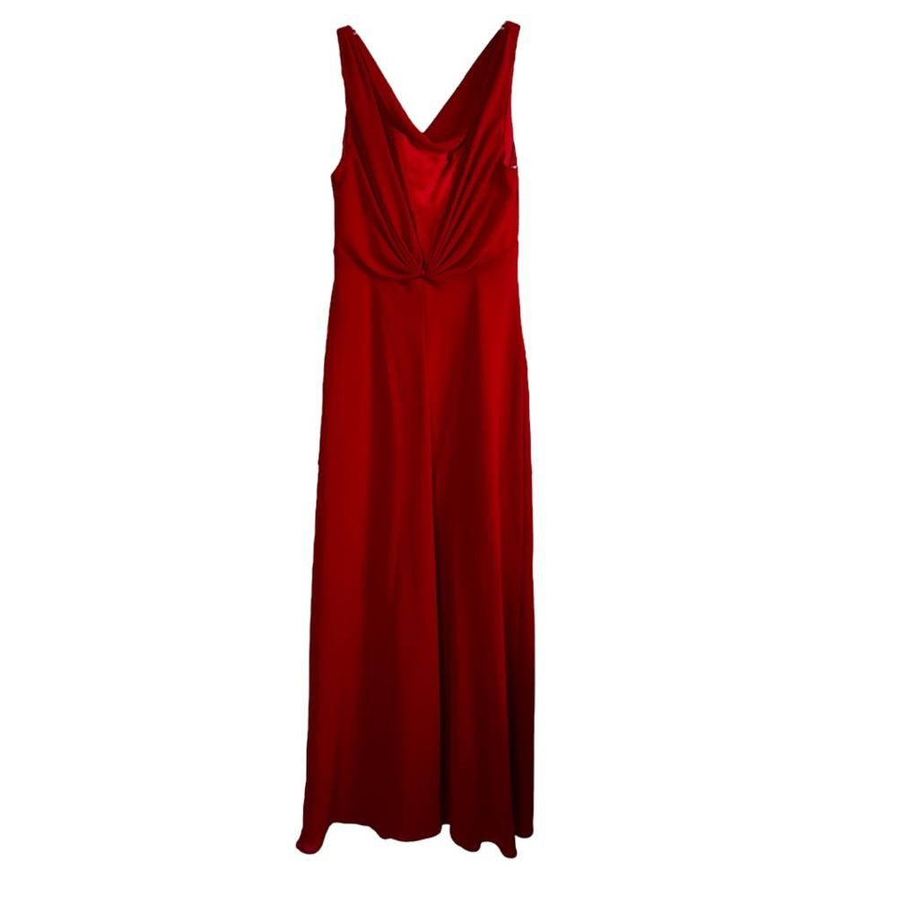 Designer Betsy & Adam l Beaded Sleeveless Gown W Scarf Size 6 Size M / US 6-8 / IT 42-44 - 2 Thumbnail