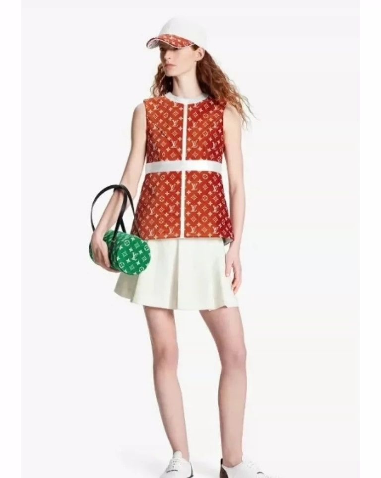 Louis Vuitton Louis Vuitton Spring and summer full logo top dress Size XS / US 0-2 / IT 36-38 - 3 Thumbnail