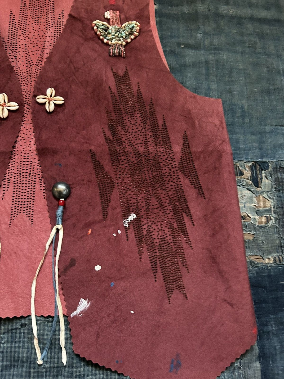 Kapital × Kapital Kountry Kapital Leather Thunderbird Vest Size US S / EU 44-46 / 1 - 8 Thumbnail