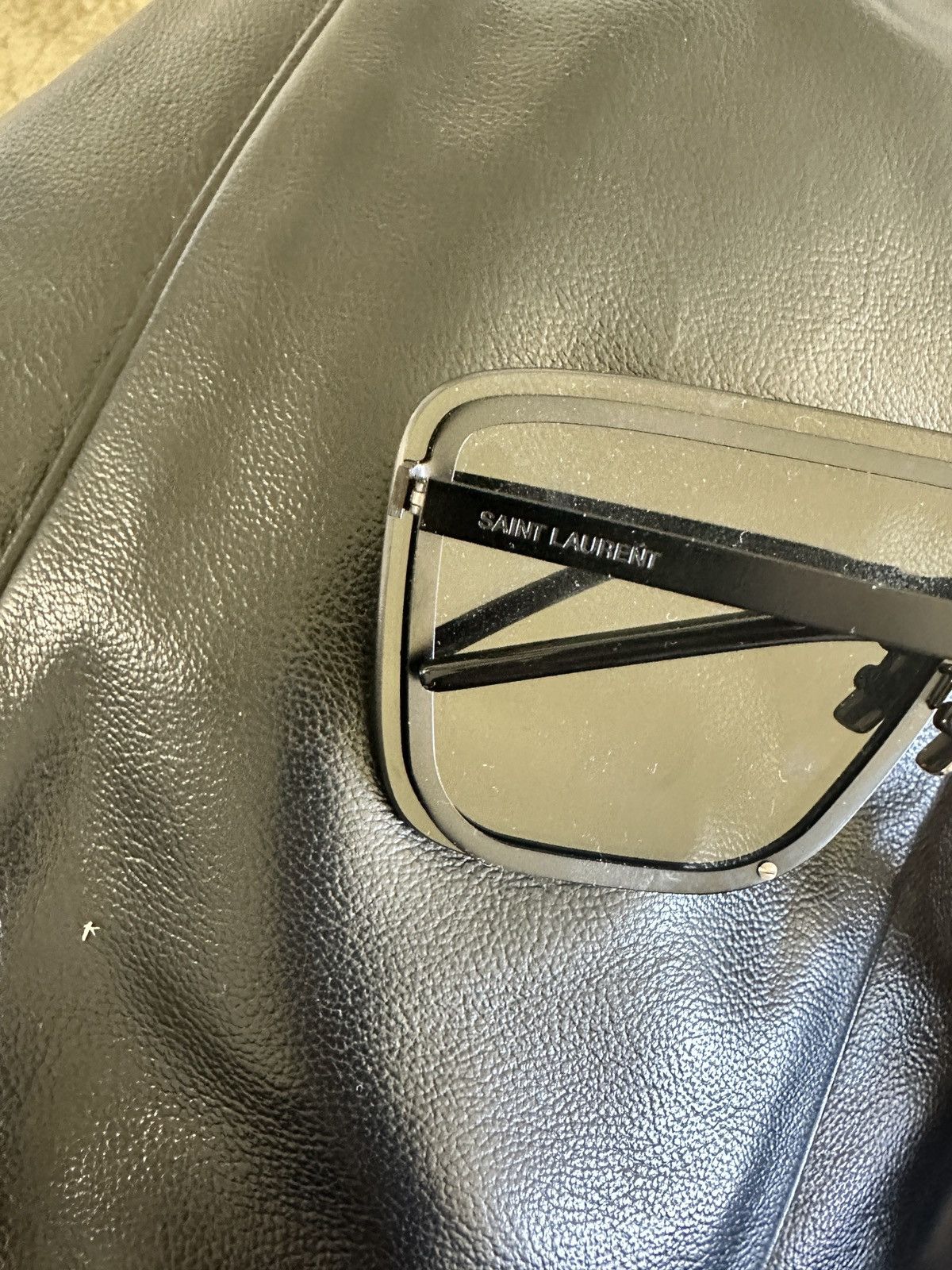 Saint Laurent Paris Saint Laurent metal MASK sunglasses Size ONE SIZE - 5 Thumbnail