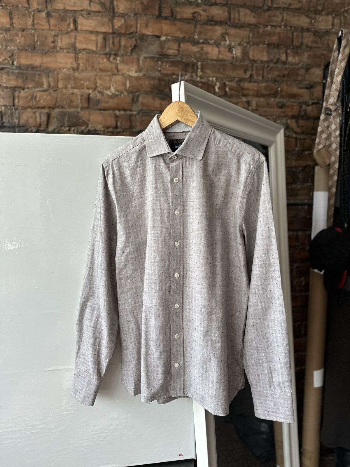 Hackett Men’s Shirts Hackett Button Up Gray Size: M Size US M / EU 48-50 / 2 - 1 Thumbnail