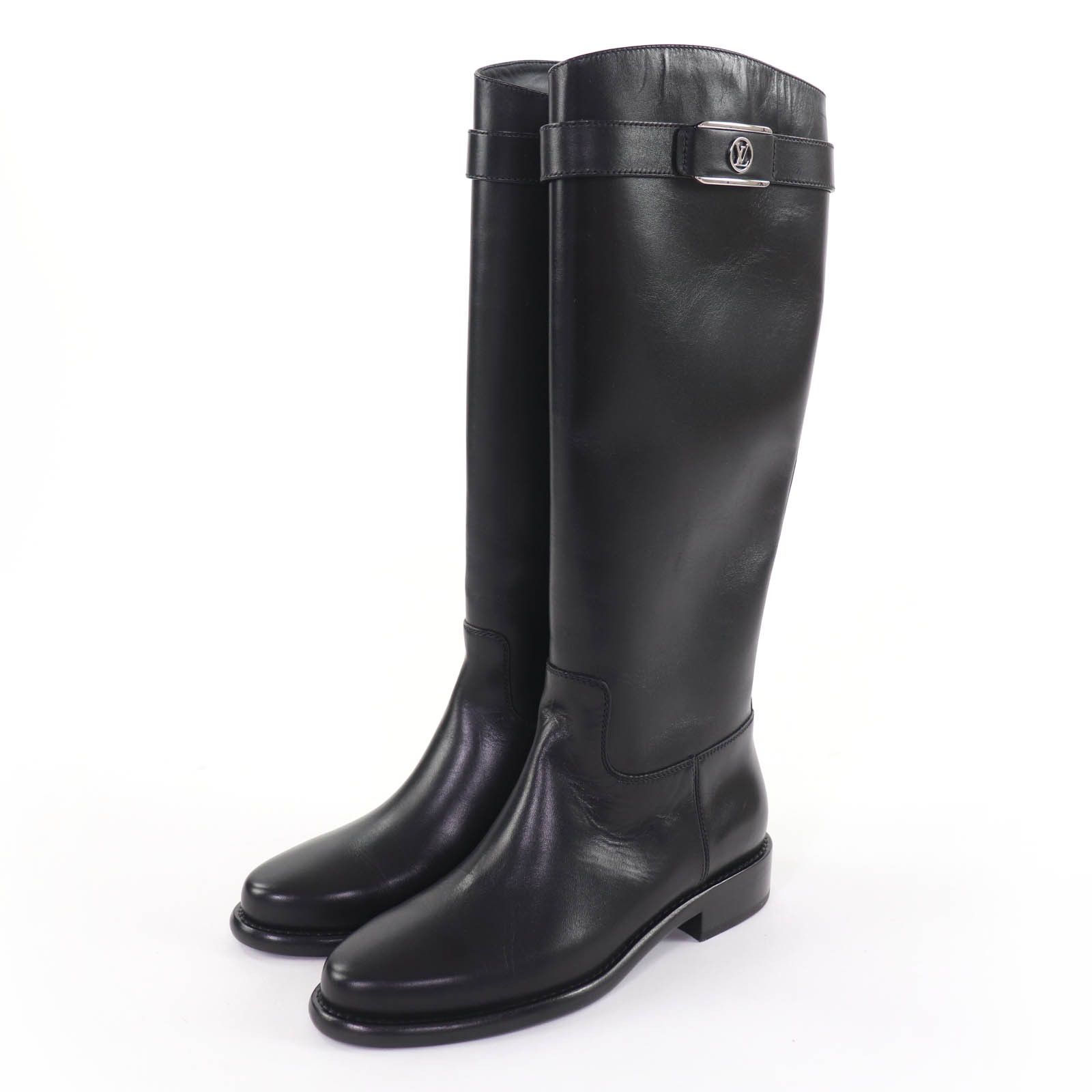 Louis Vuitton Louis Vuitton Louis Vuitton Leather Knee-high Boots Leather Shoes DUTY FREE for USA Size ONE SIZE - 1 Thumbnail