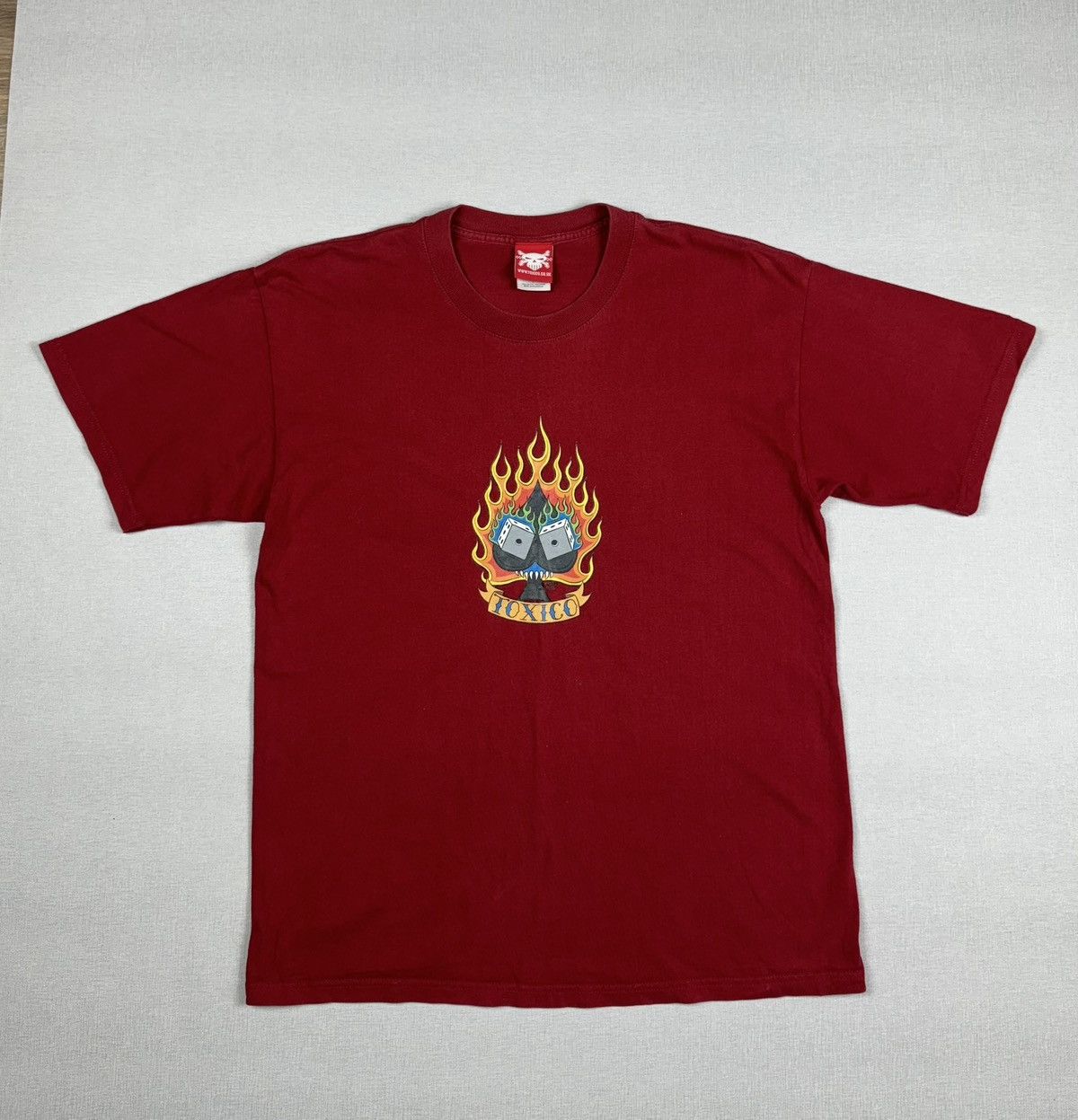 Vintage Toxico Oversized T-Shirt Fire Dice Men’s size L Size US L / EU 52-54 / 3 - 1 Thumbnail