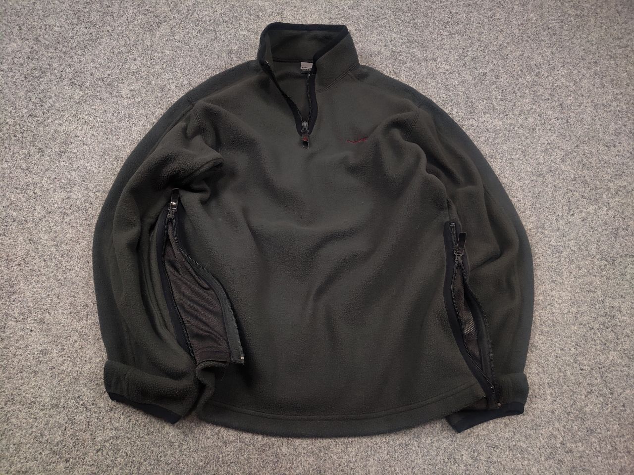 Nike Vintage Nike ninja Spell Out Logo 1/4 Zip Fleece Pullover Size US S / EU 44-46 / 1 - 2 Thumbnail
