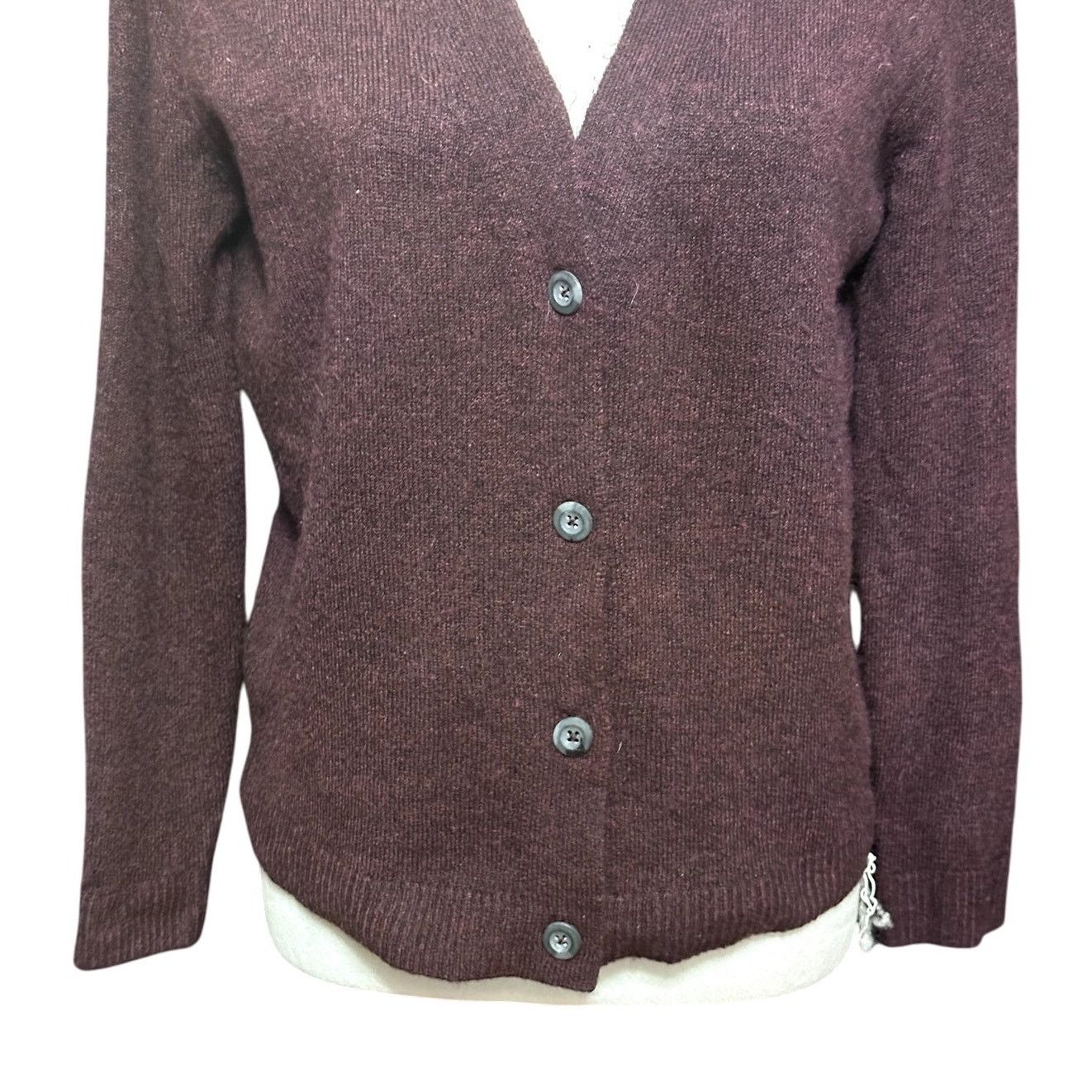 Old Navy Old Navy Cardigan Button-Up Front Long Sleeves Burgundy XS Size XS / US 0-2 / IT 36-38 - 3 Thumbnail