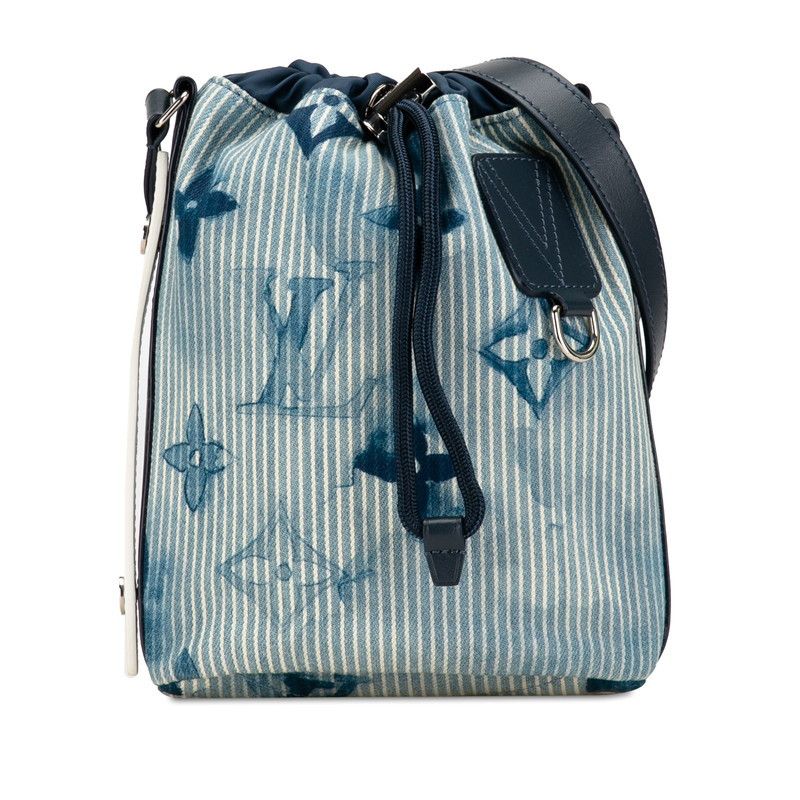 Louis Vuitton Louis Vuitton Sack Marin Monogram Cotton Canvas Shoulder Bag Canvas Shoulder Bag M57830 DUTY FREE for USA