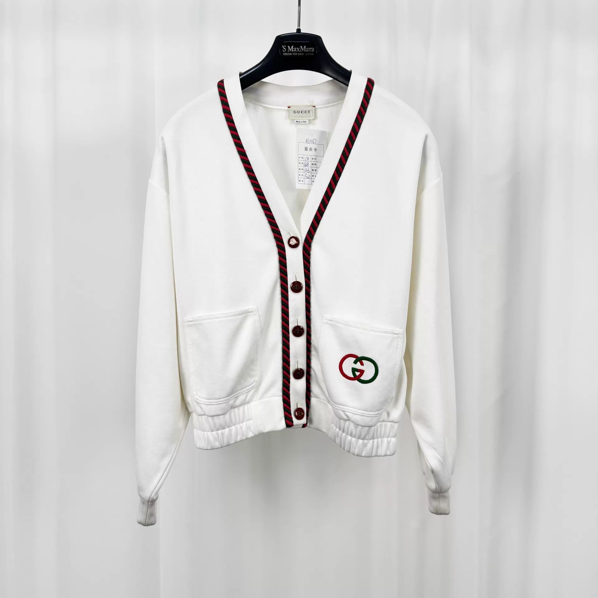 Gucci Gucci GG Embroidered Cardigan Size 10 98New Size L / US 10 / IT 46 - 1 Thumbnail